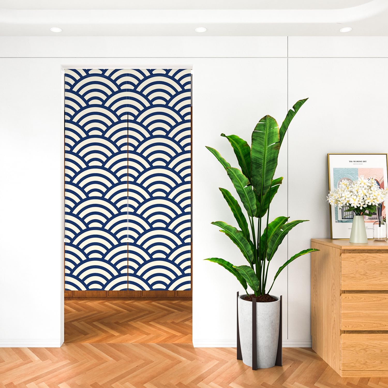 Leowefowa Double Sided Door Curtain for Privacy