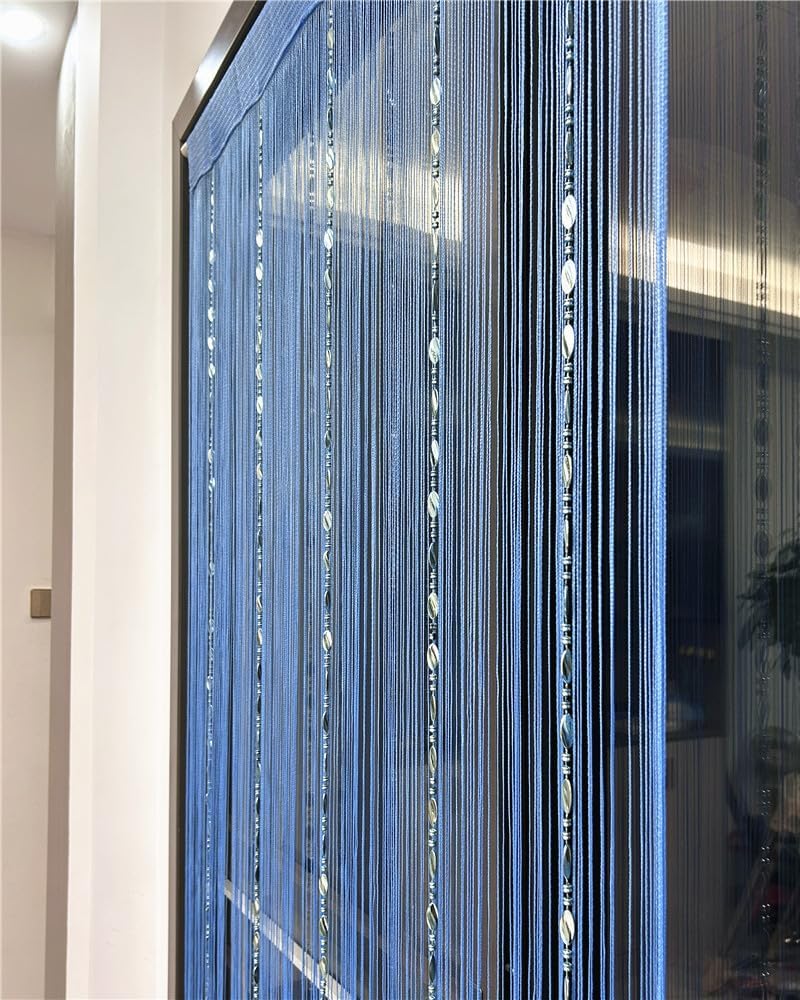Ave Split Sky Blue 25 Decorative Curtain Panels