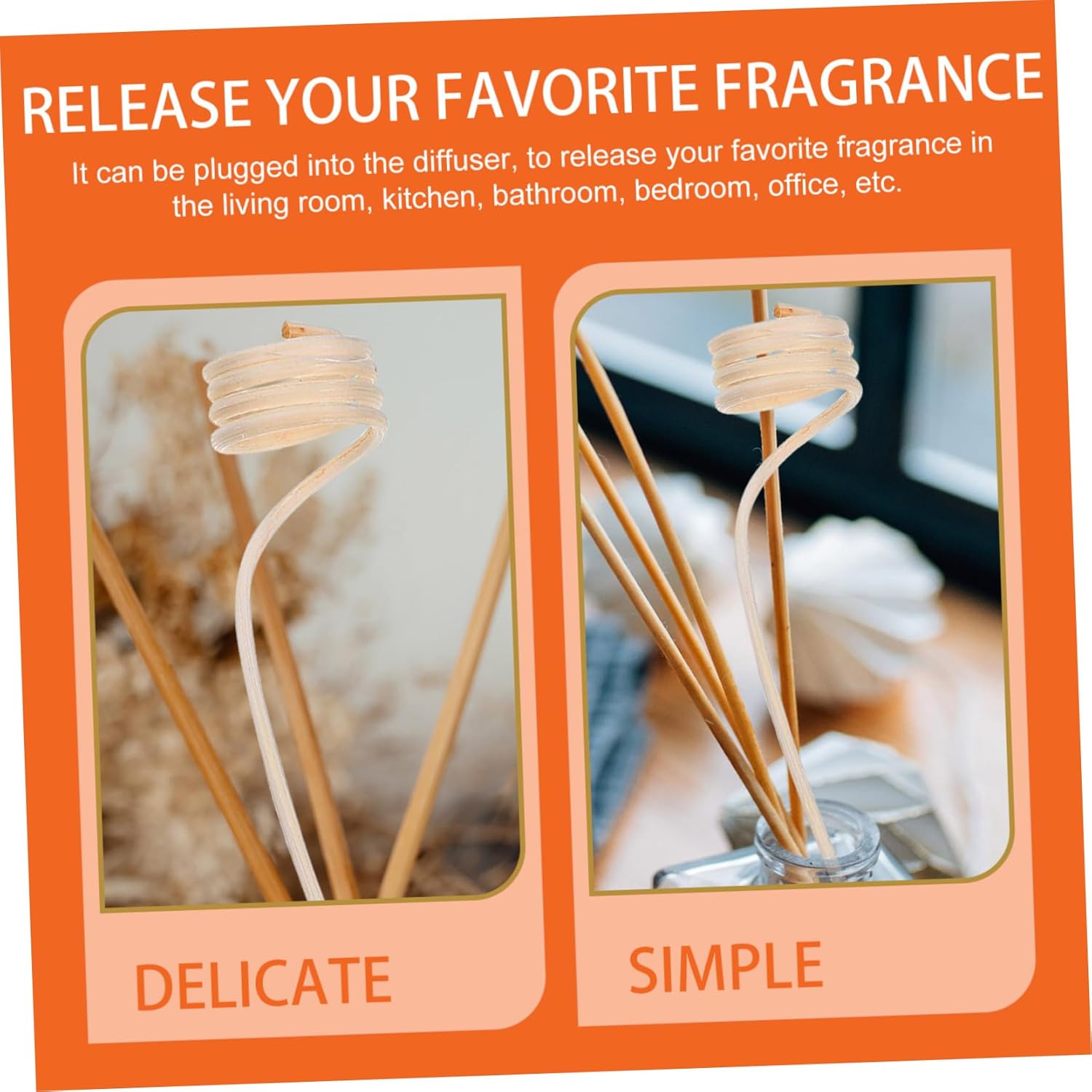 20pcs Rattan Diffuser Sticks for Aromatherapy and Home Decor