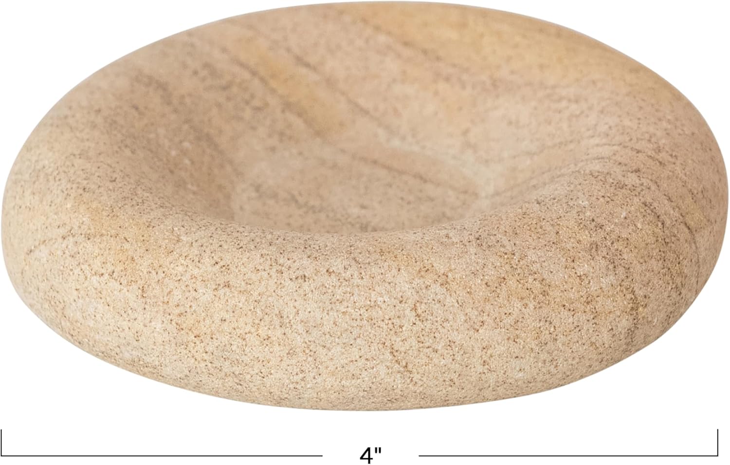 Creative Co Op Sandstone Incense Holder Natural Color