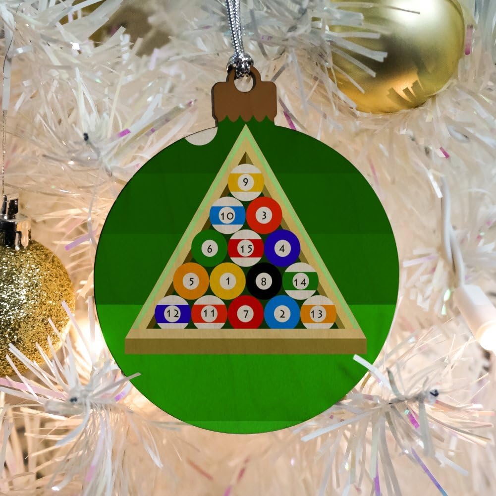 Graphics More Billiard Balls Christmas Ornament 1