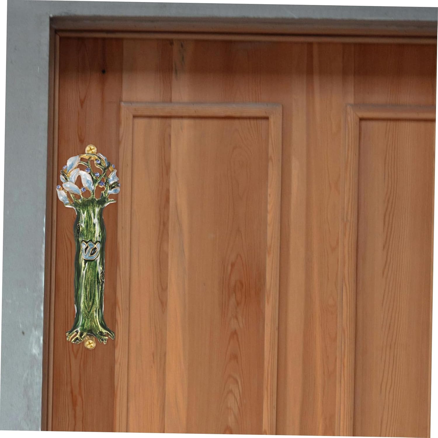 Judaica Mezuzah Door Pendant Metal Religious Decor