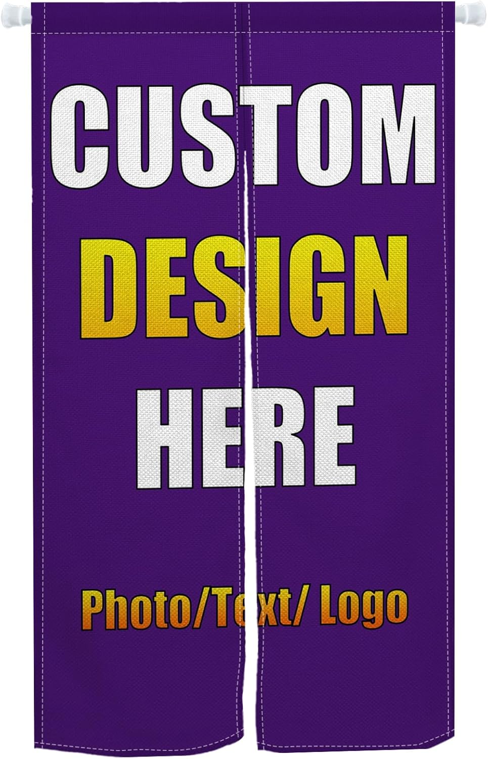 XMJJKUF Custom Noren Curtain with Photo and Logo