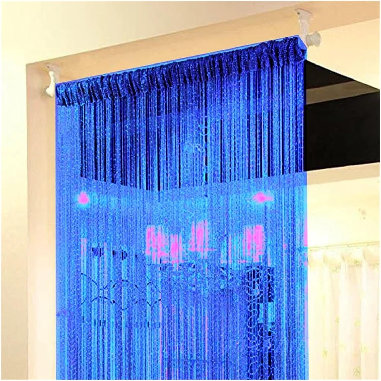 Silver Glitter Curtain 100x200cm for Home Decor