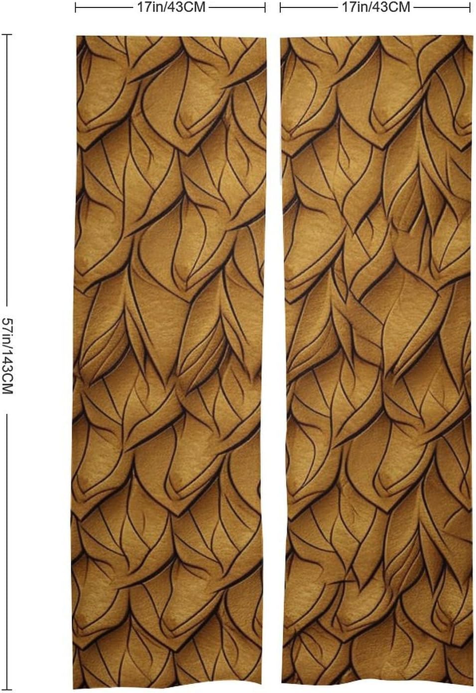 Leather Texture Door Curtain for Split Entryway 34x57 Inches