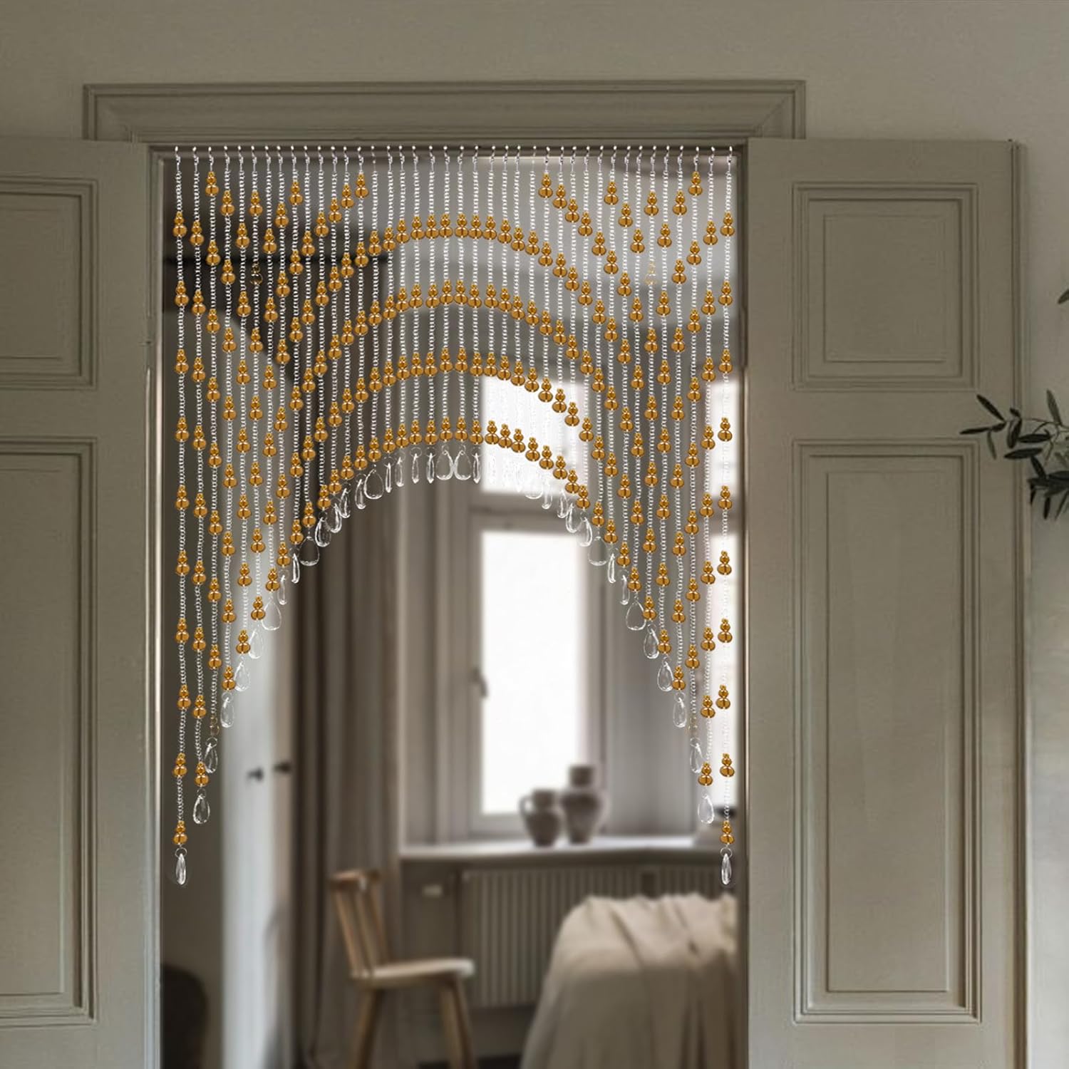 40 Strings Beaded Curtain for Doorways and Windows