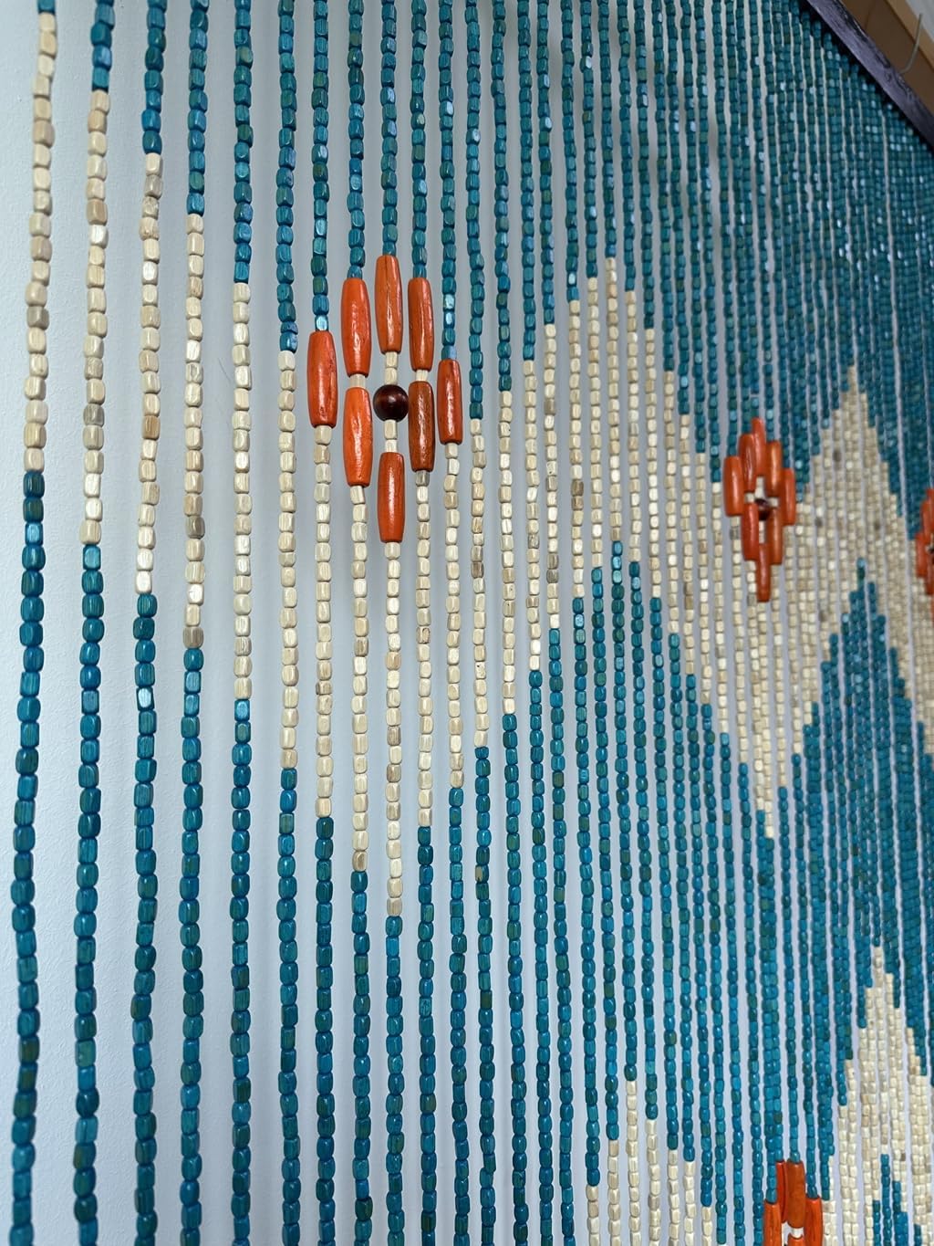FlavorThings Blue Wood Bead Curtain - Waverly