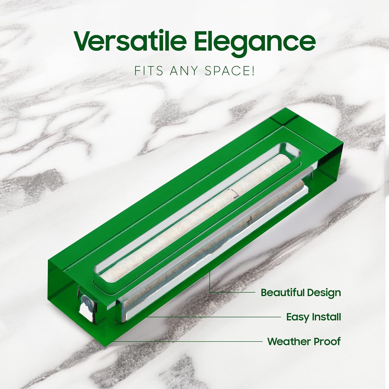 AS Mezuzah Case Acrylic Waterproof Modern Home Decor