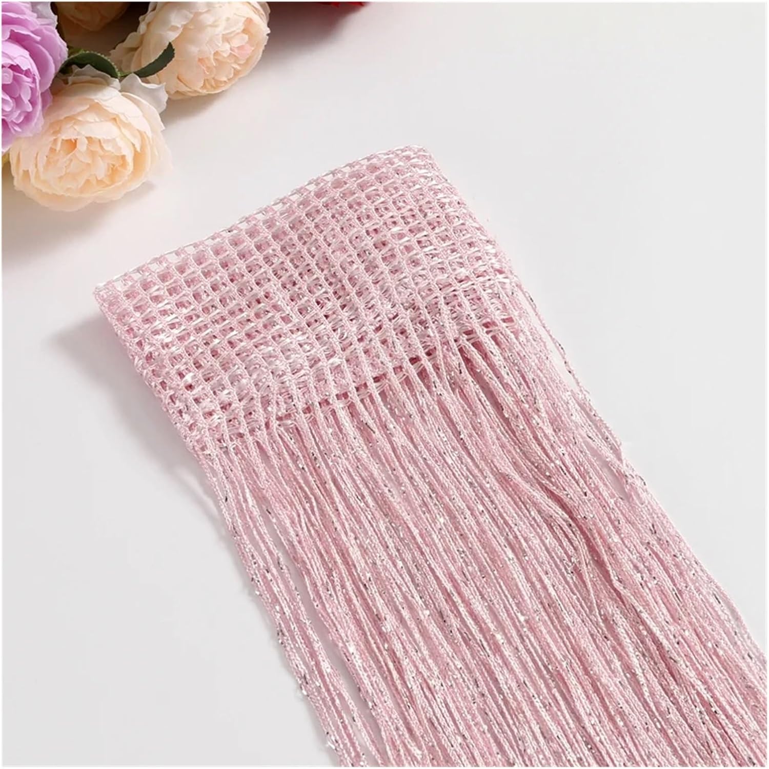 Silver Glitter Curtain 100x200cm for Home Decor