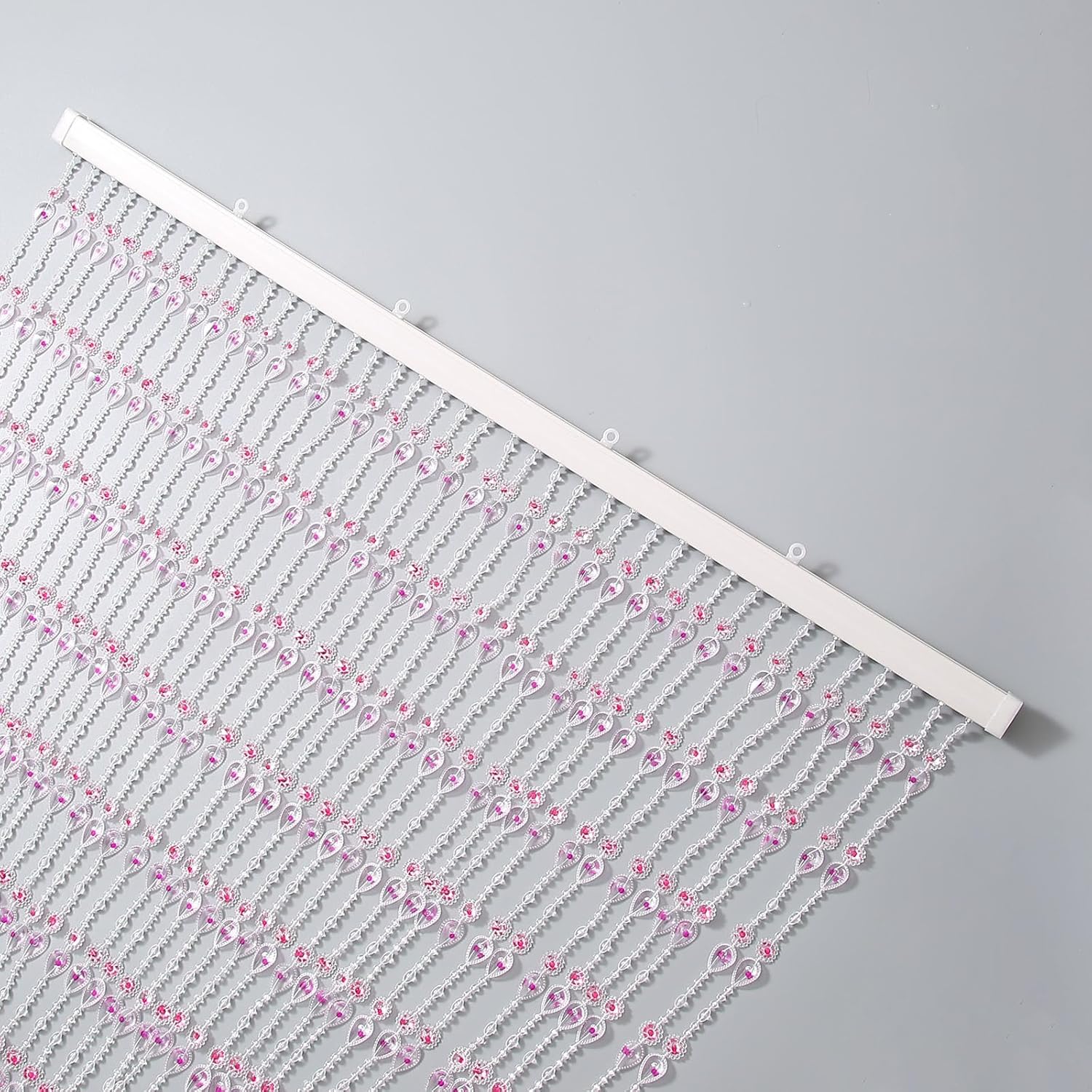 Violet Beaded Curtain Panel 36x72 Inch Window Door Divider