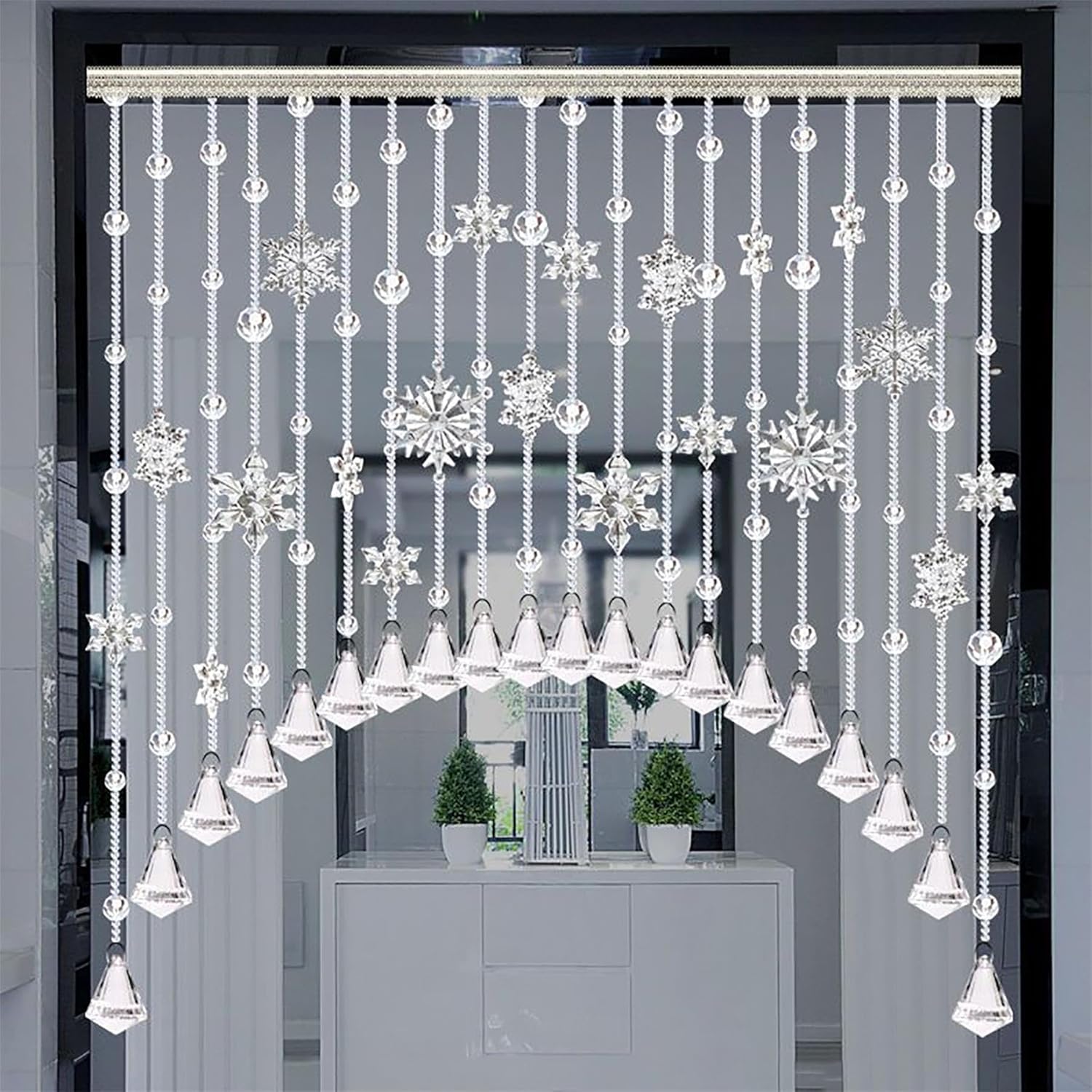 XOOFMASS Crystal Beaded Curtain Door Screen 30 String 4712m