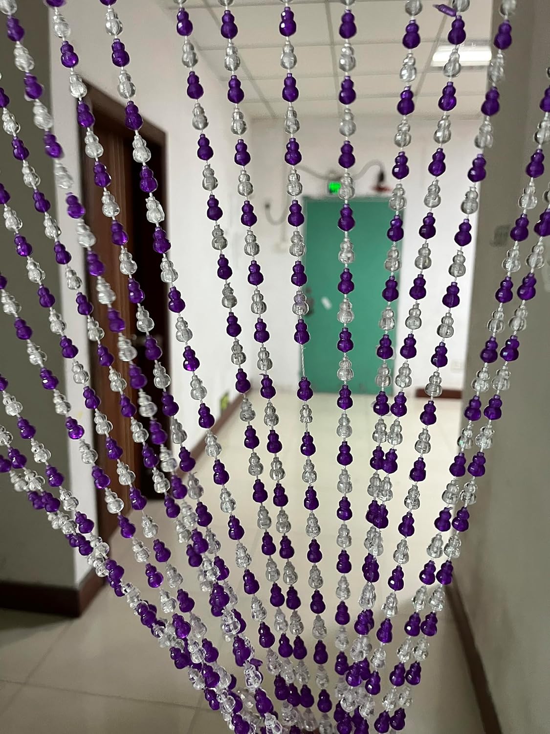 ZiDeTang 18 Rows Acrylic Calabash Beaded Curtain