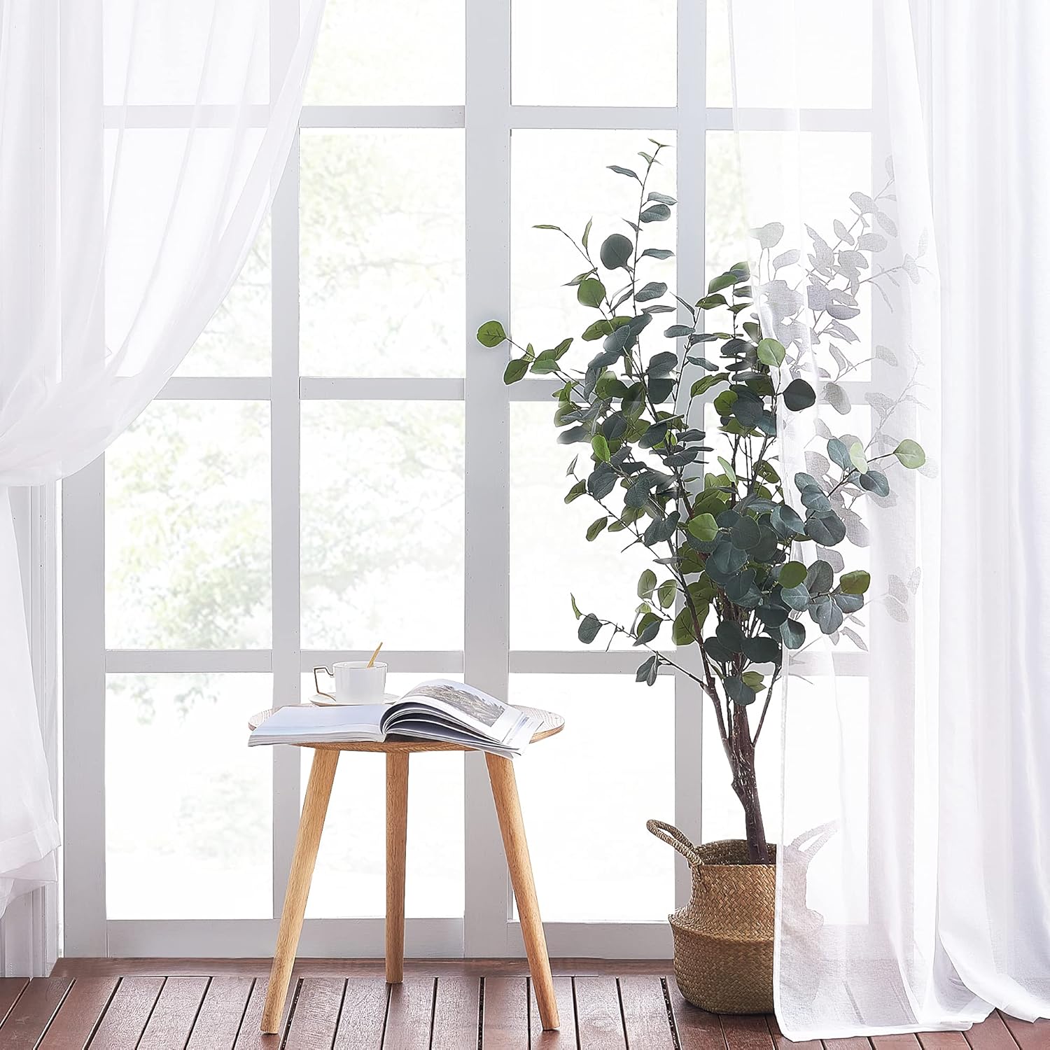 NICETOWN Sheer Curtains Hall Room 84 Long