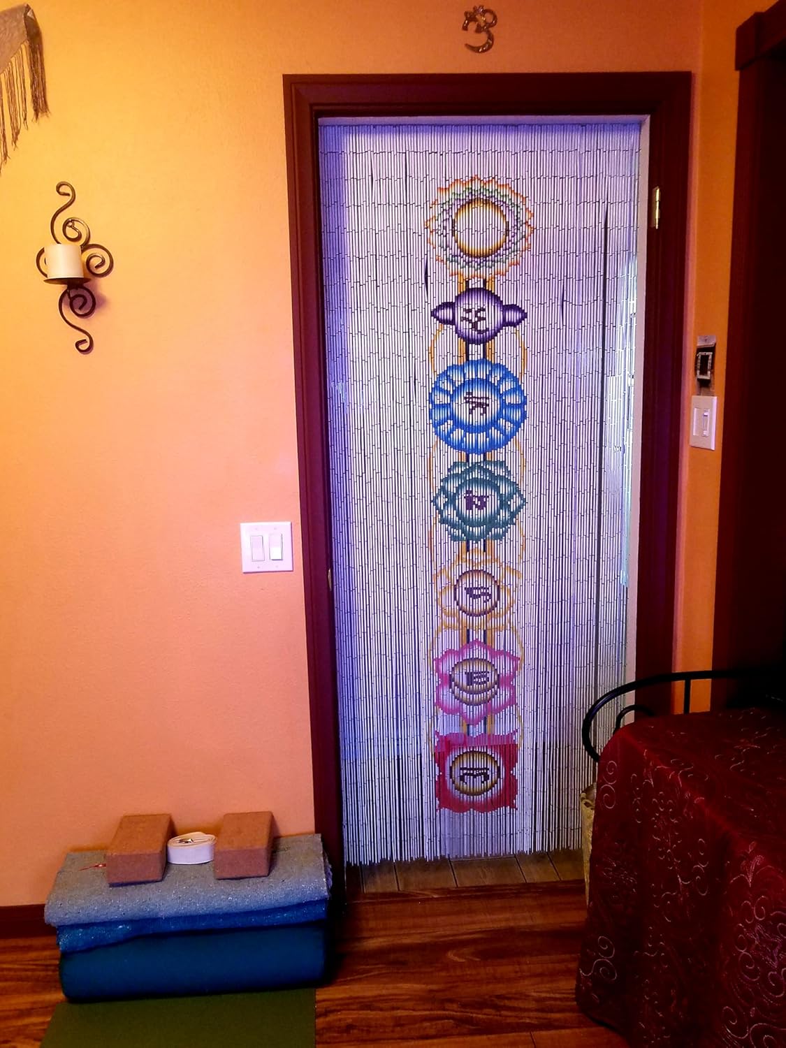 Beaded Curtain 125 String Chakra Handmade with 4000 Beads