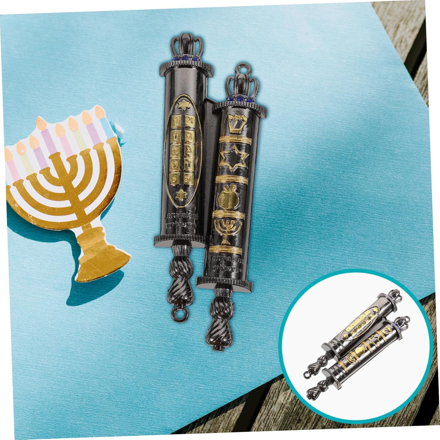 Retro Metal Mezuzah Door Hanger Foyer Decor