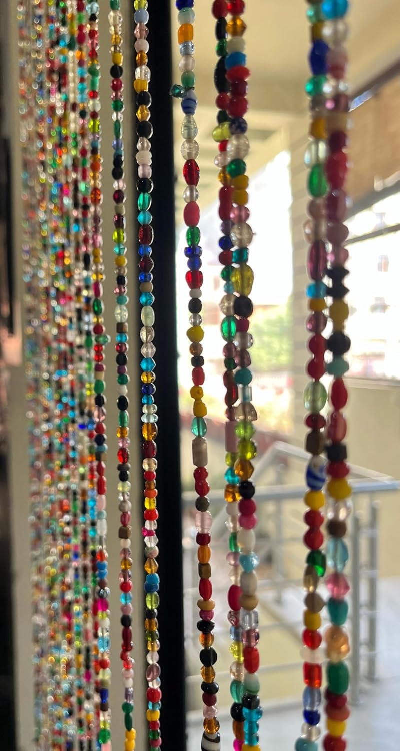 Mango Gifts Bohemian Curtain with Beads and Sun Catcher