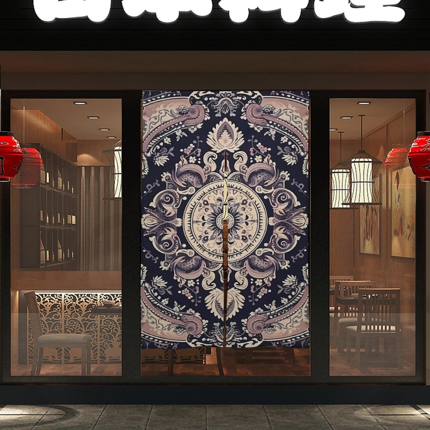 Japanese Noren Tribal Pattern Door Curtain 34x57