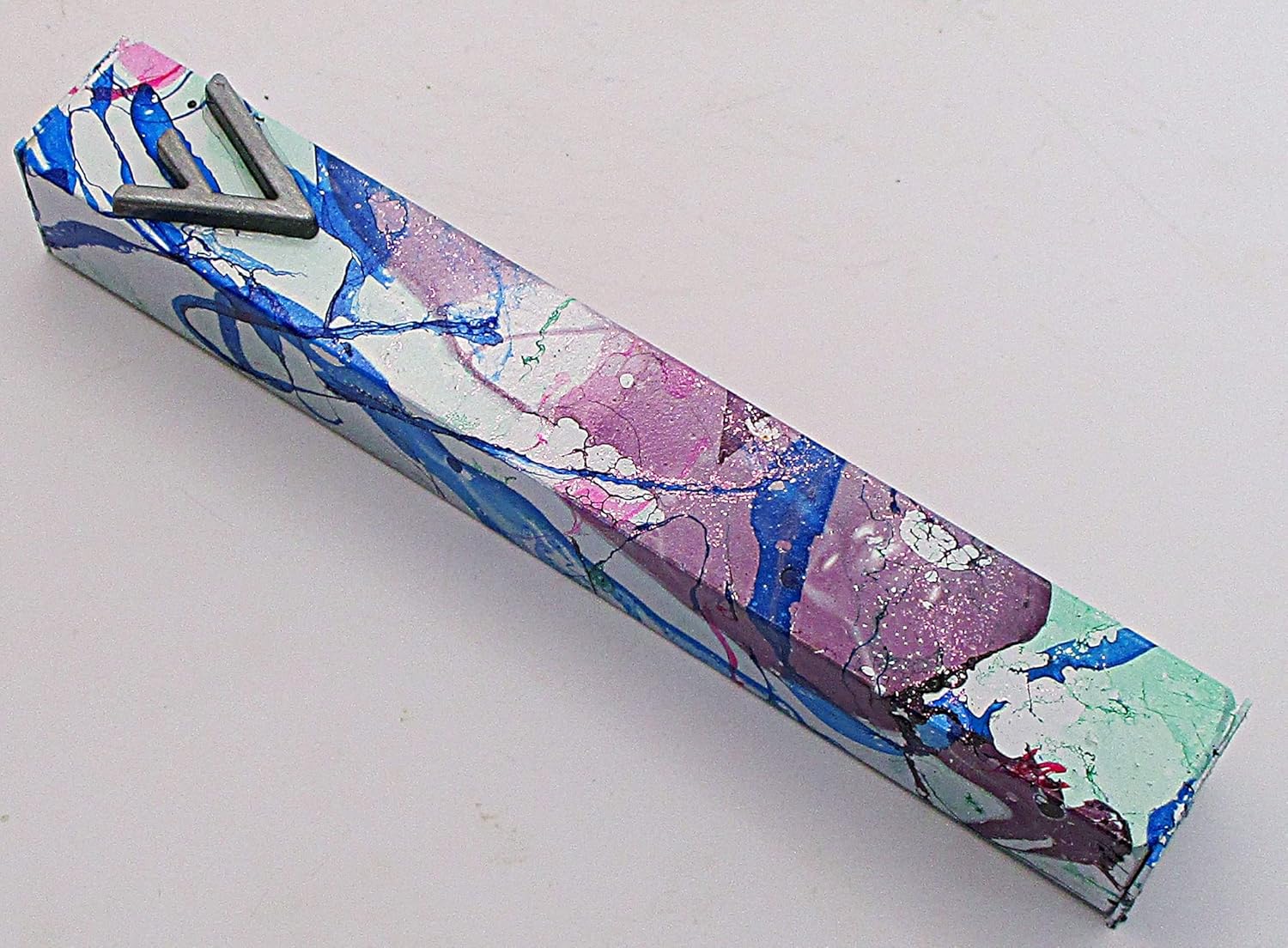 Marbled Mezuzah Case A008