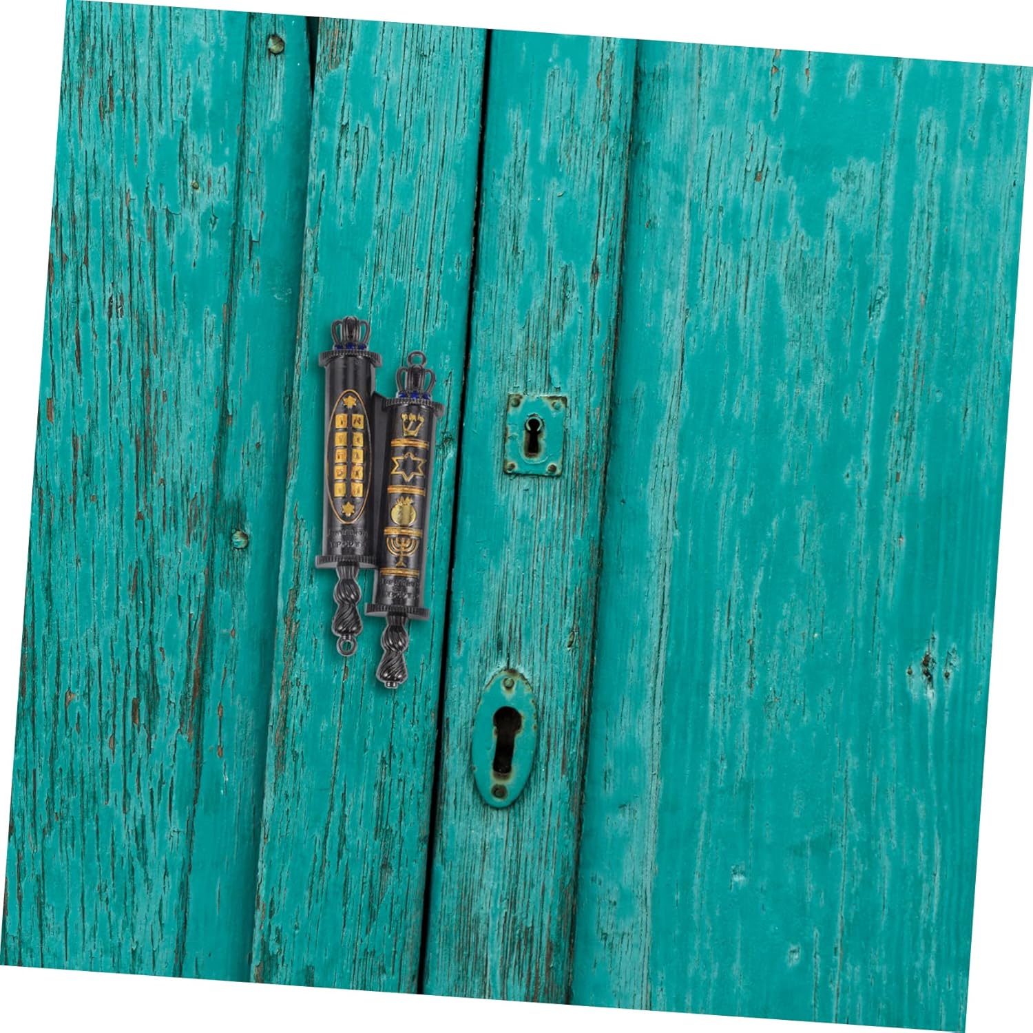 Retro Metal Mezuzah Door Hanger Foyer Decor