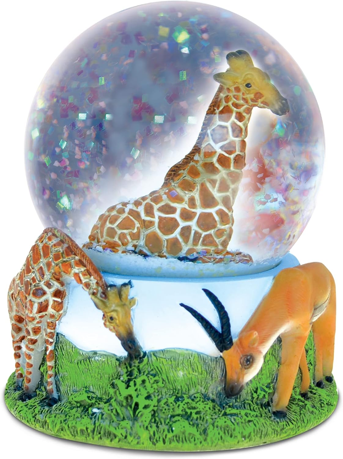 COTA Global Giraffe Snow Globe - Sparkly Decor 65mm