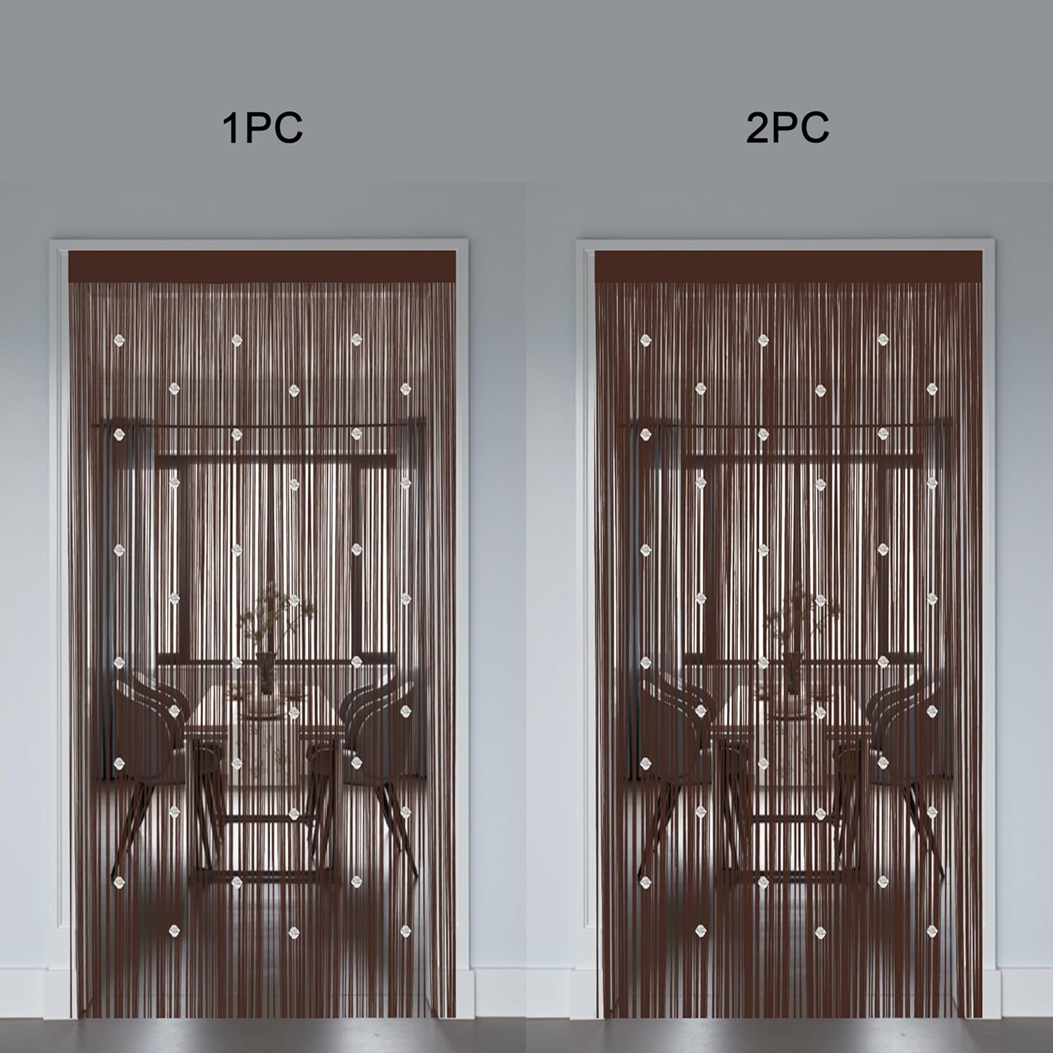 Beaded String Curtains for Boho Doorway Decor
