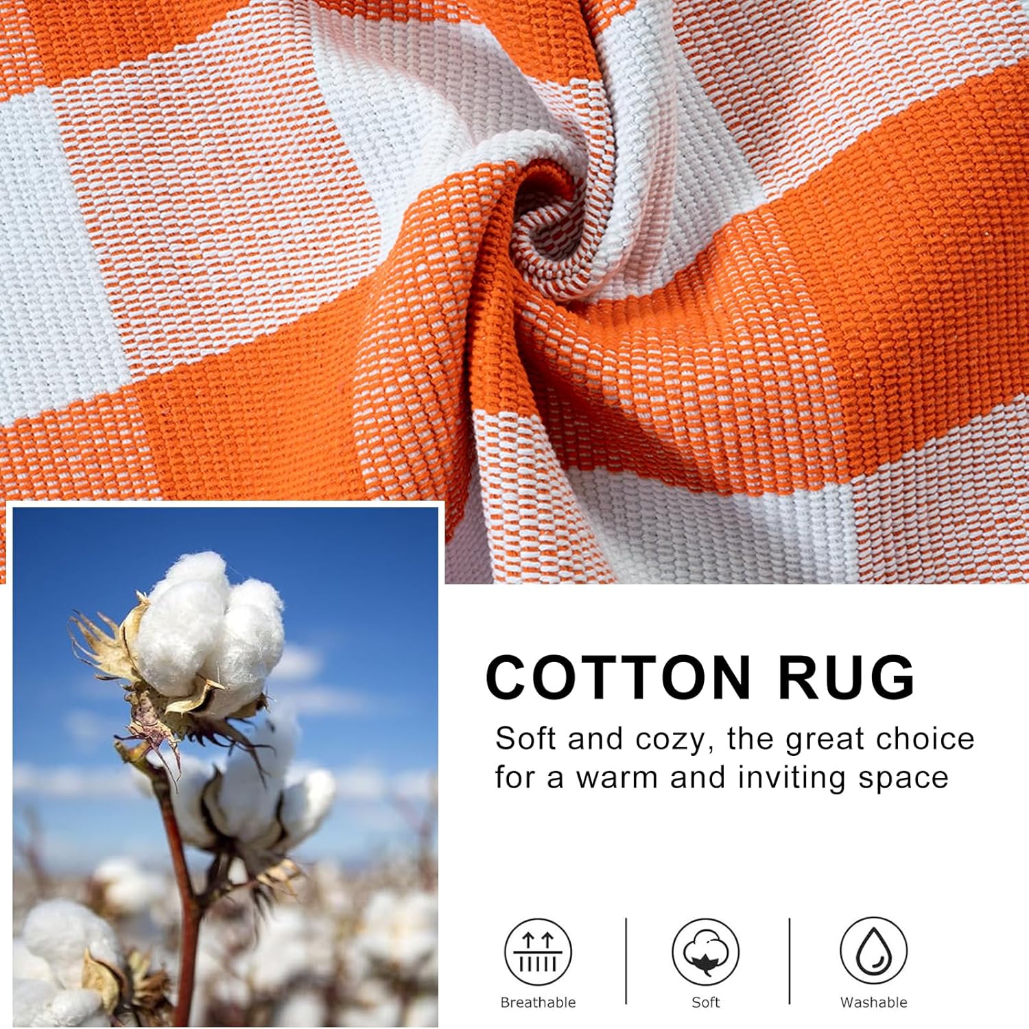 Collive Buffalo Plaid Checkered Outdoor Rug