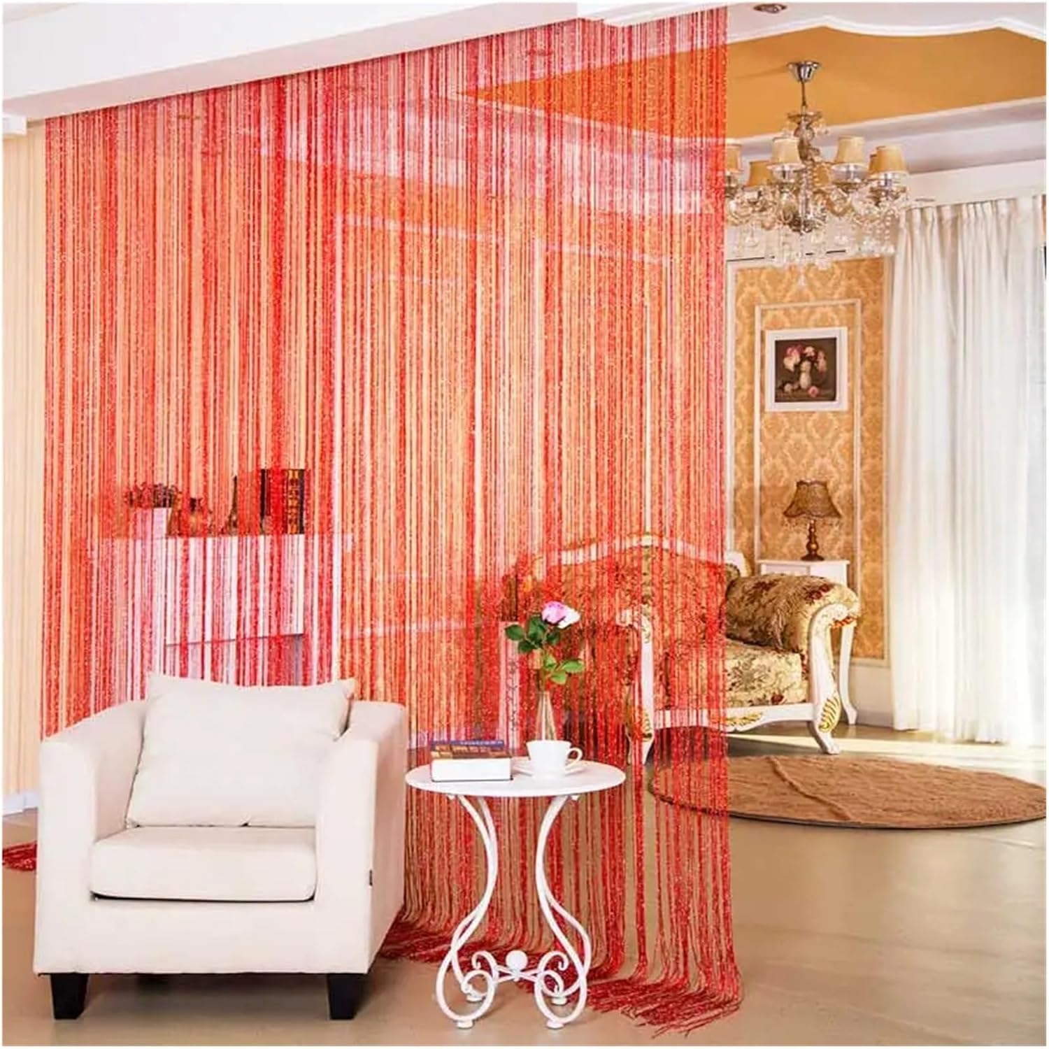 Shiny Tassel String Curtains 300x290 for Home Decor