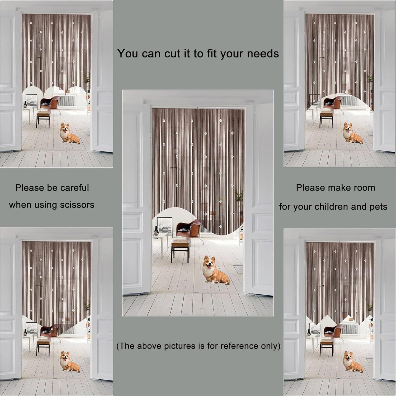 Beaded String Curtains for Boho Doorway Decor
