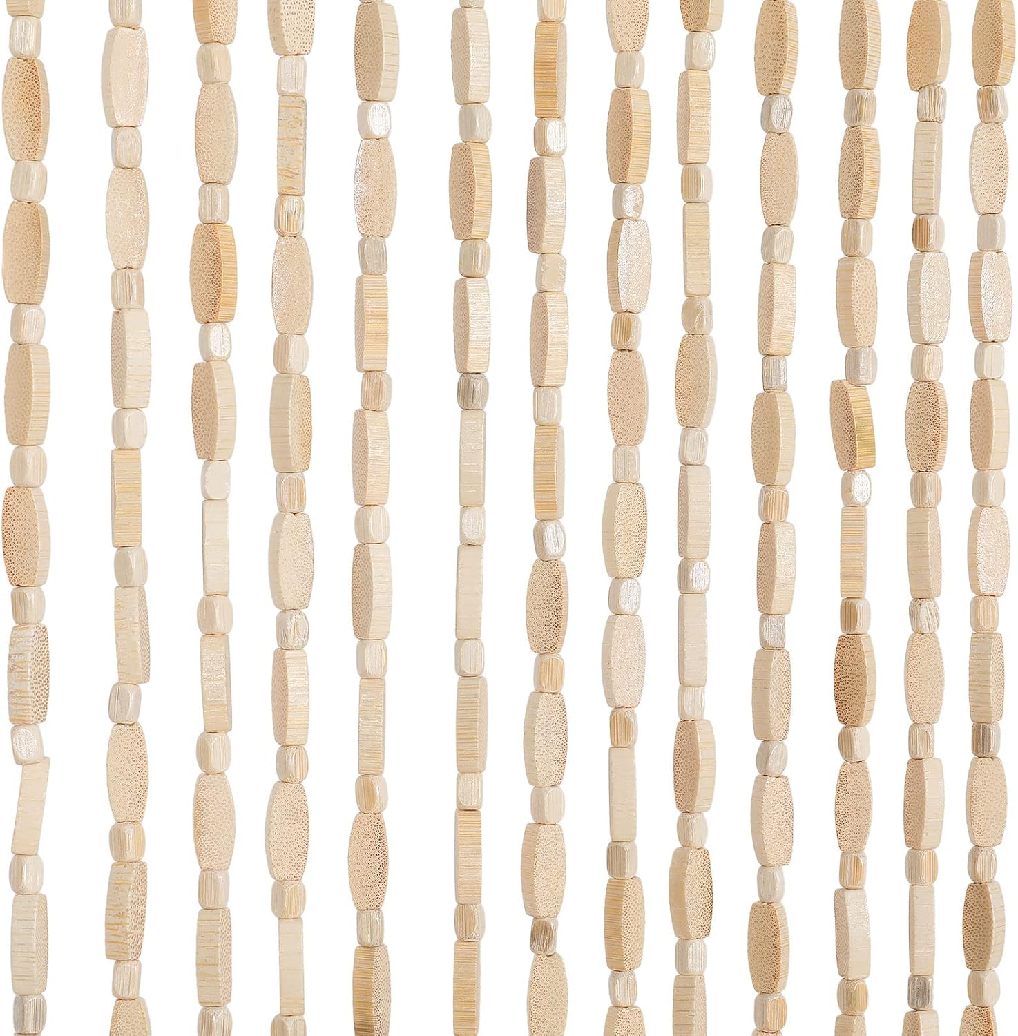 Handmade Bamboo Beaded Curtain 52 Strands 355 x 75 Inches