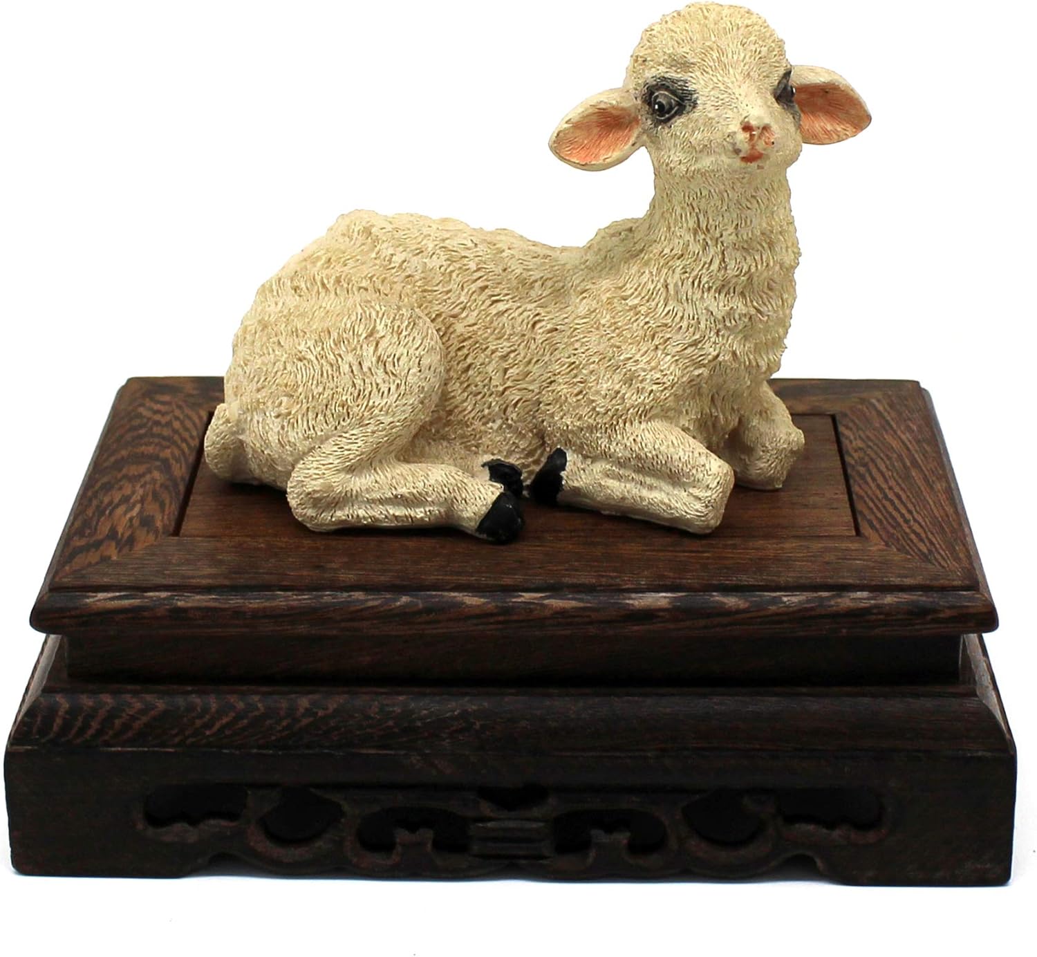 Rustic Rosewood Rectangle Display Stand Pedestal