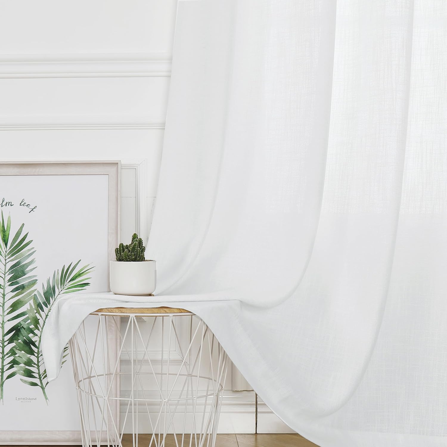 Central Park White Curtain Panel 100x84 14 Grommets
