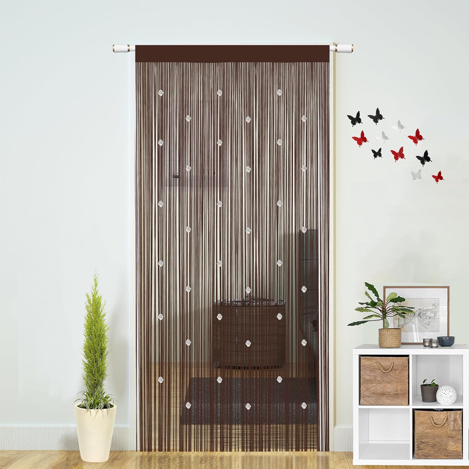 Beaded String Curtains for Boho Doorway Decor