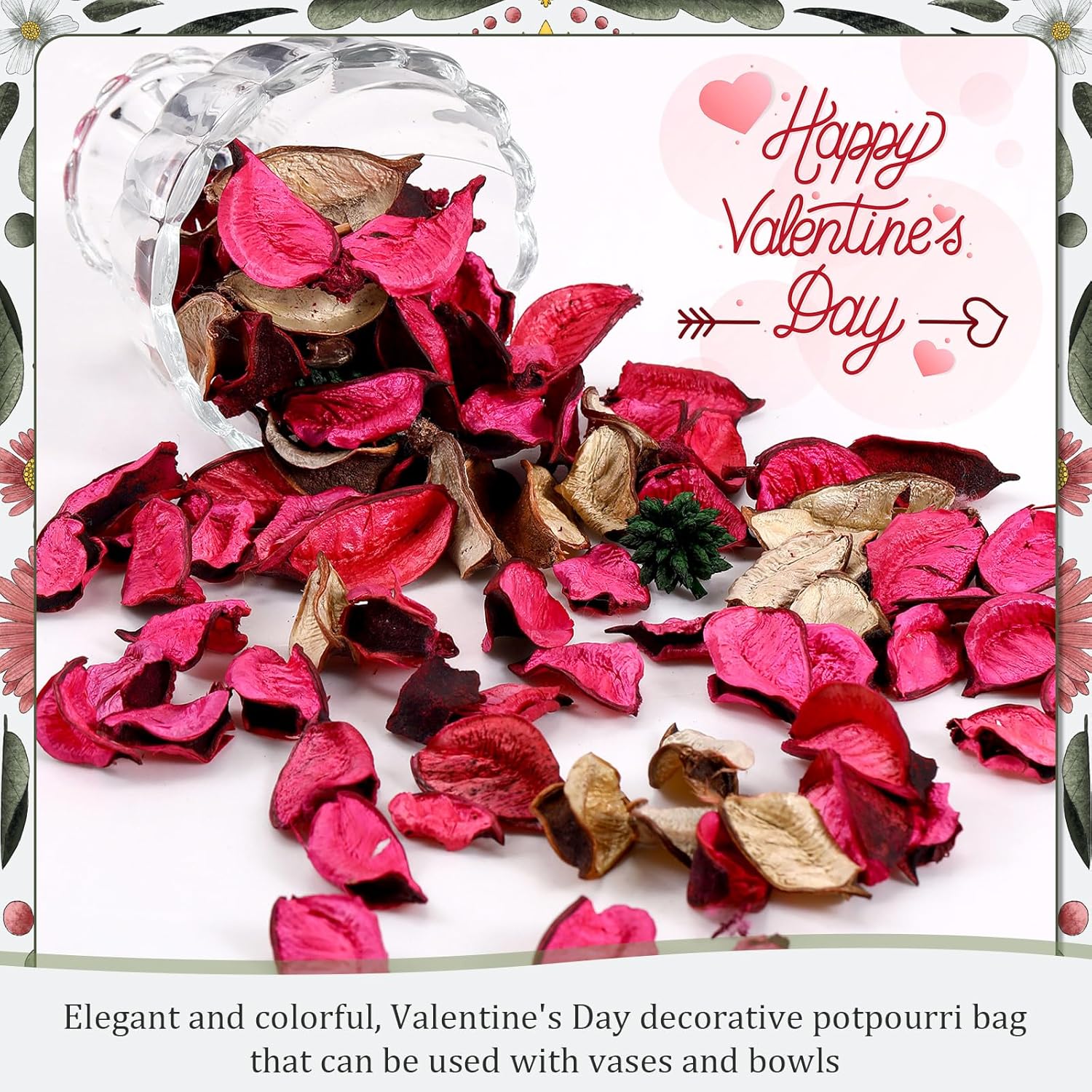 Nuanchu 6 Pcs Rose Red Potpourri Bags Home Fragrance