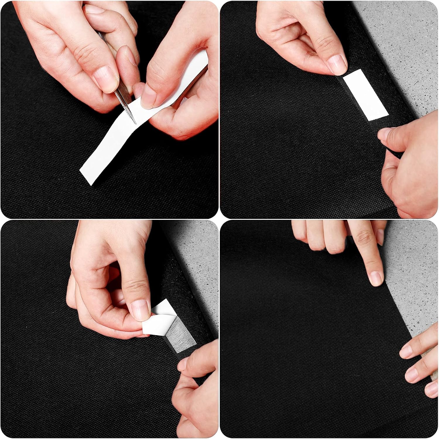 Shappy Black Carpet Runner Rug 26x30ft for Parties