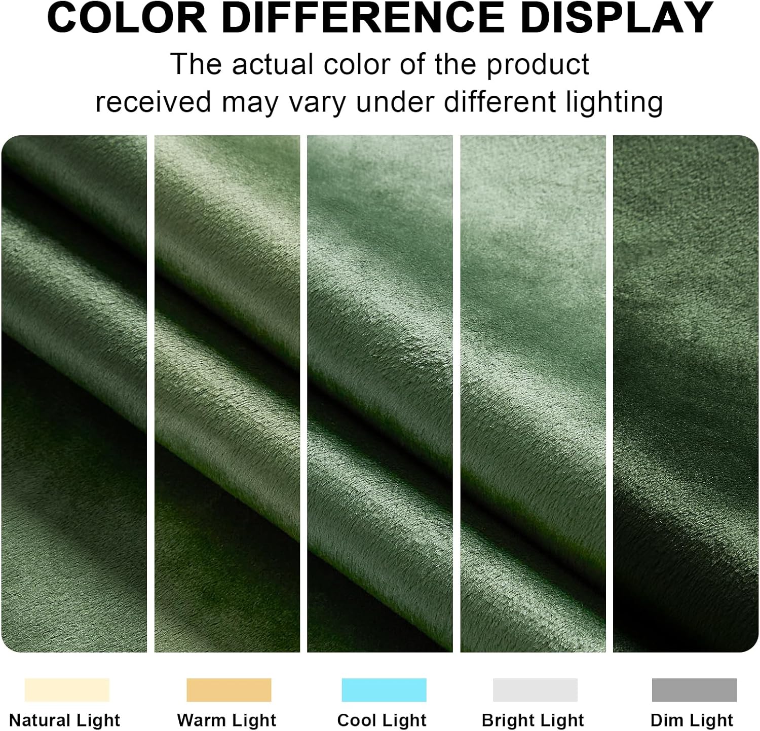 Green Velvet Curtains 84 Inches 2 Panels Blackout Drapes