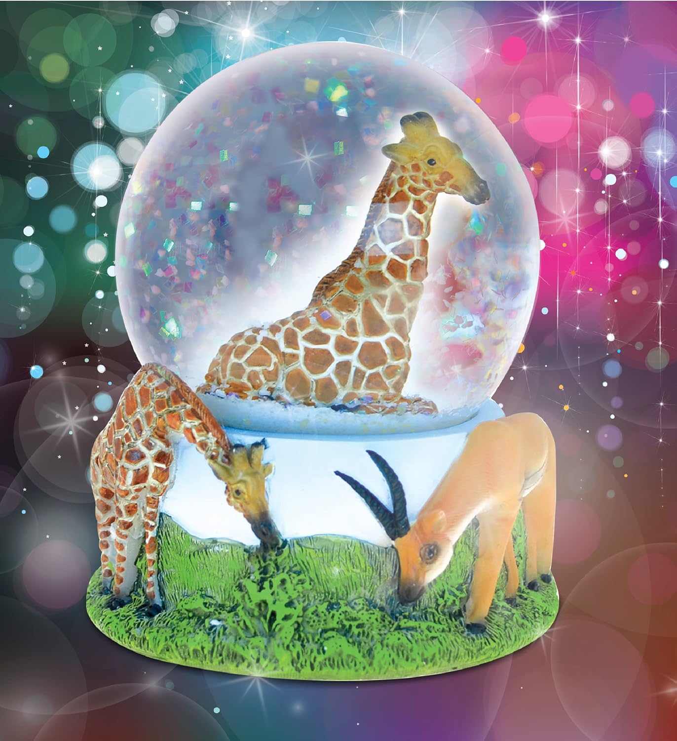 COTA Global Giraffe Snow Globe - Sparkly Decor 65mm