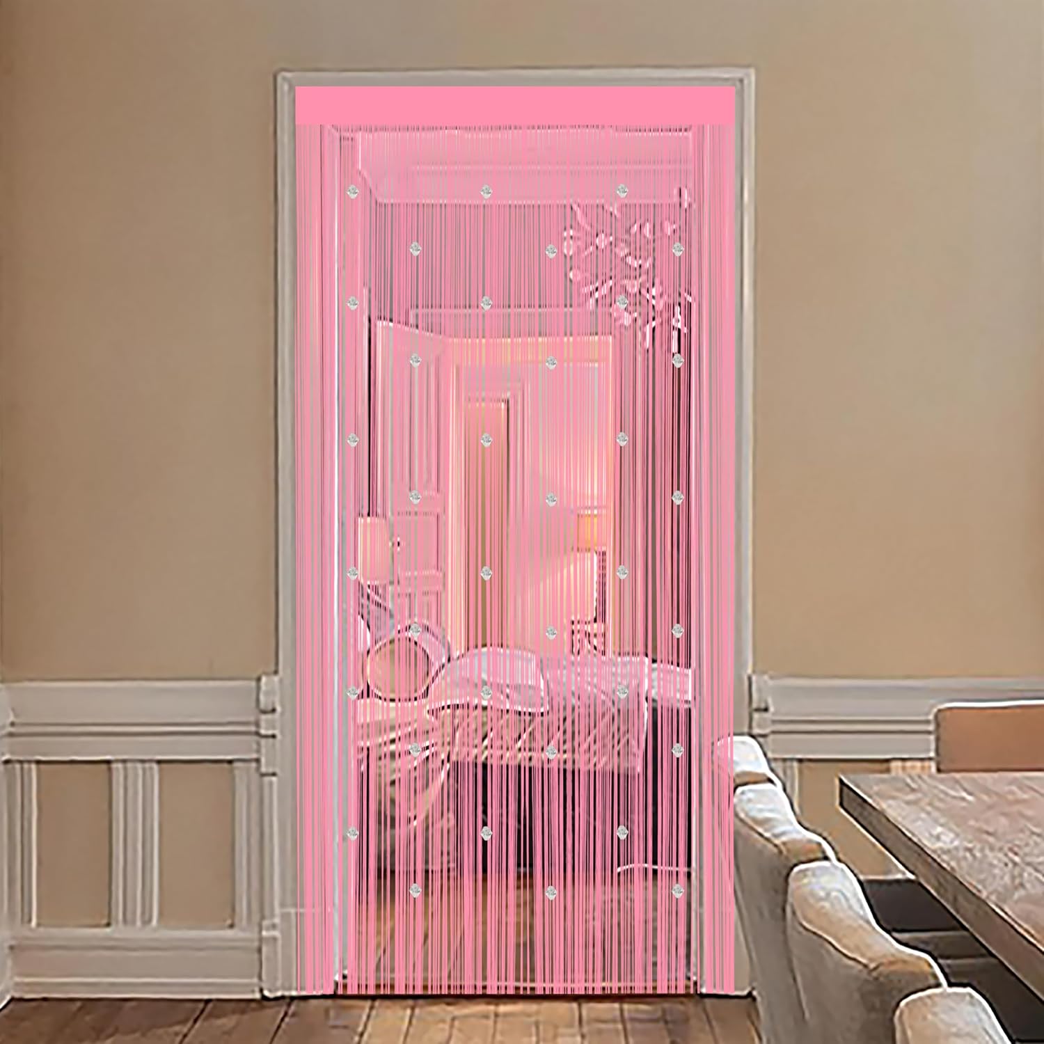 Beaded String Curtains for Doorways Boho Decor