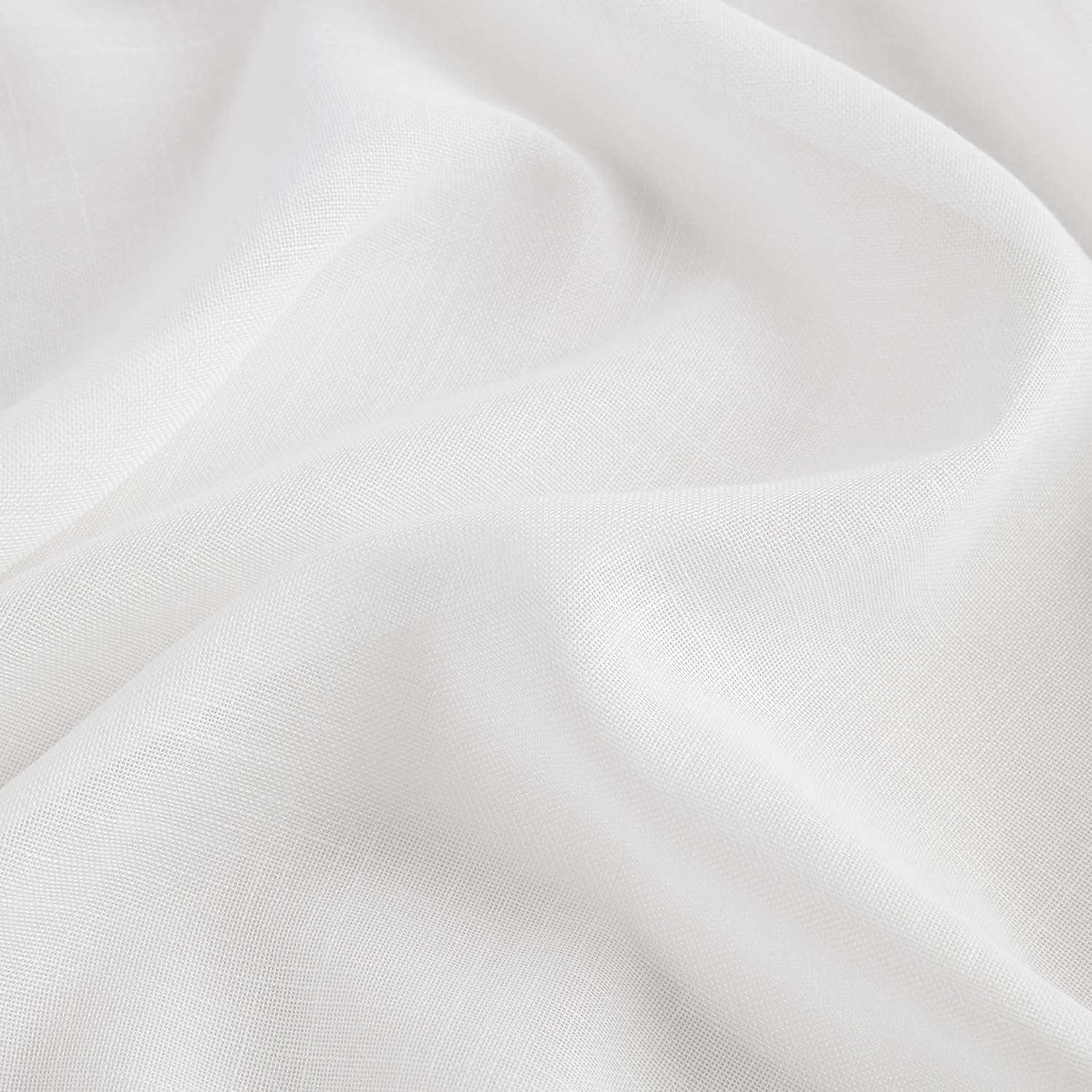 WEST LAKE White Pinch Pleated Sheer Curtains 84 Inches Long