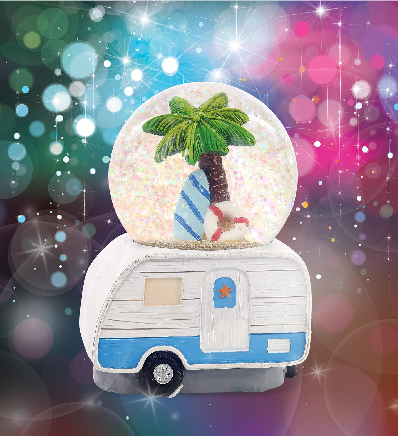 CoTa Global Palm Tree RV Camper Snow Globe - 65 mm