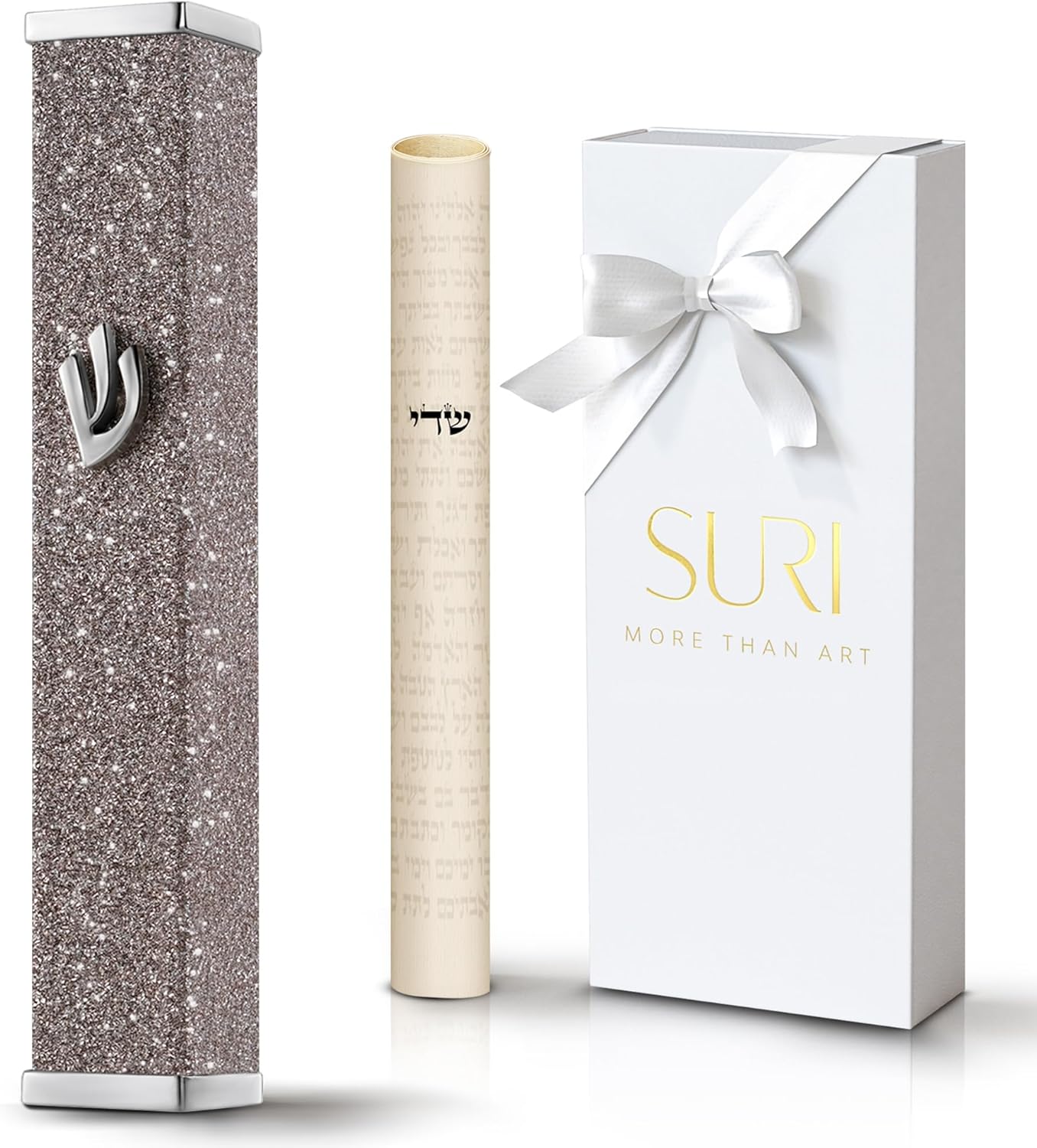 SURI Mezuzah Case Kit Modern Jewish Door Ornament