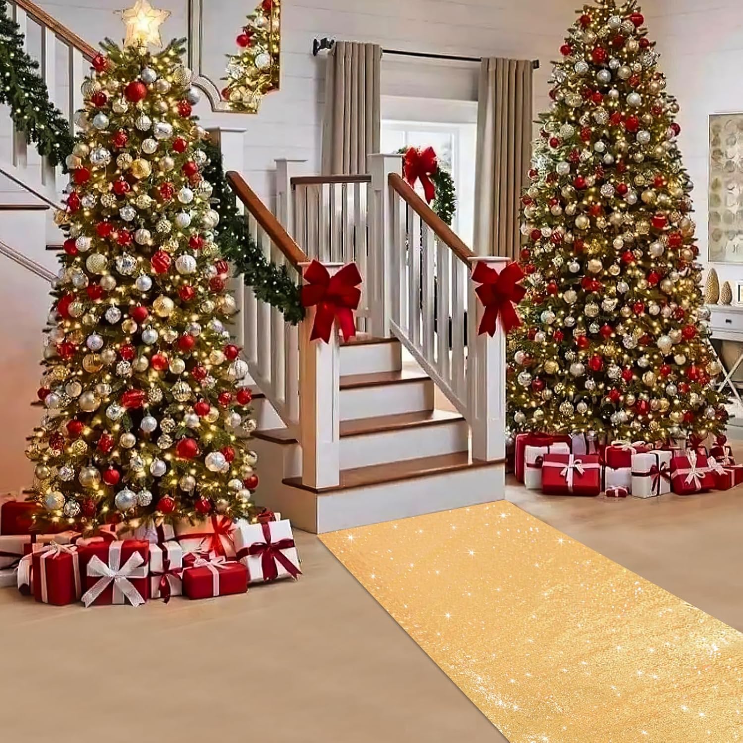 B-COOL Gold Sequin Aisle Runner 4ft x 20ft