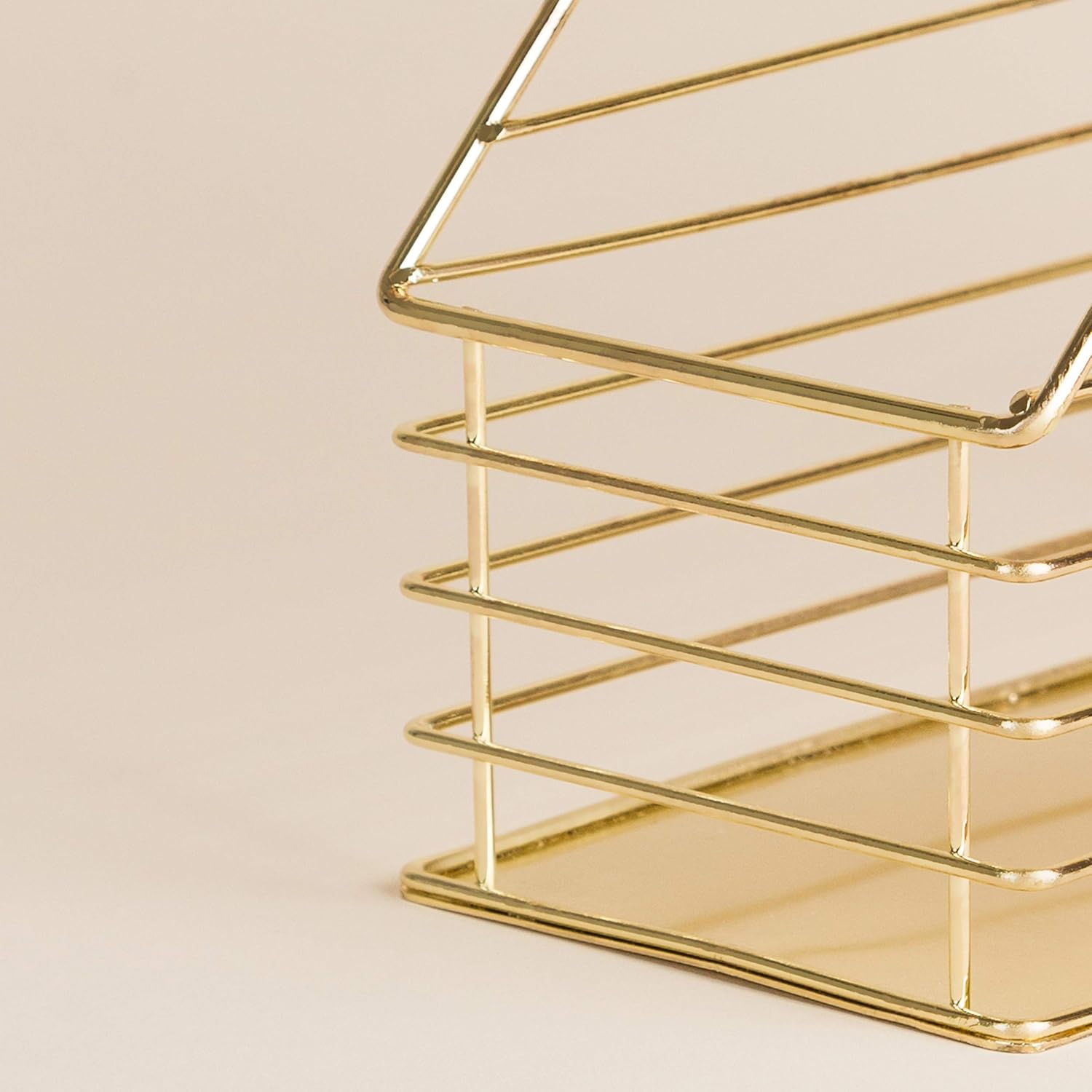 U Brands Metal Magazine Holder Gold
