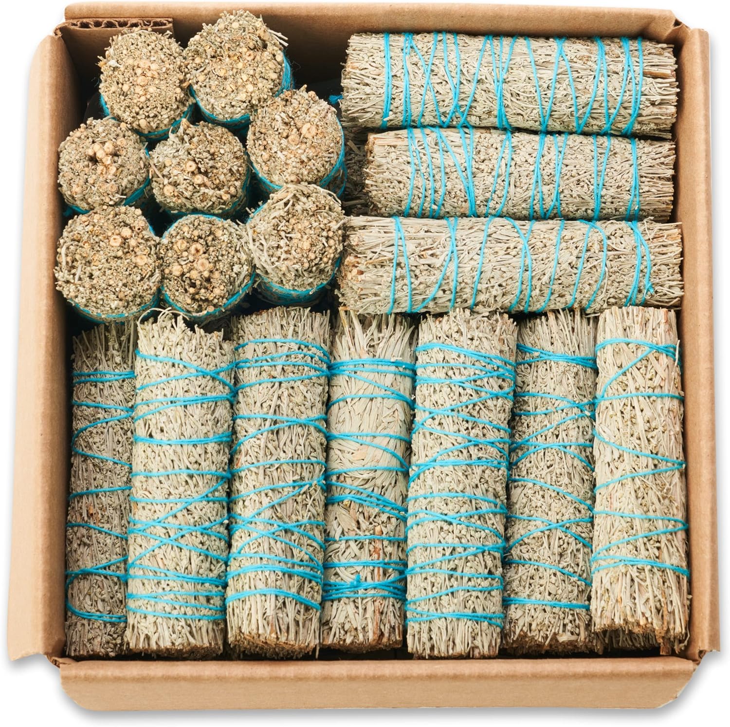 Blue Sage Smudge Sticks 4 Inch Smudging Wands Wholesale Bulk Sage Kit