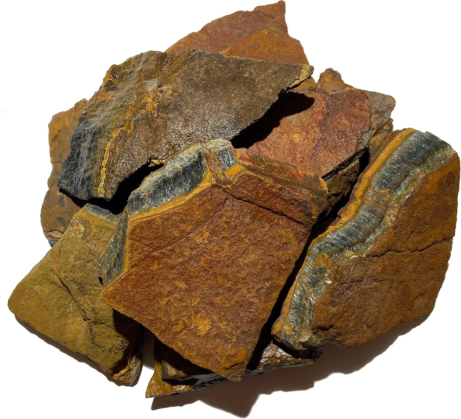 Rough Blue Tiger Eye - 1 Pound Natural Stone