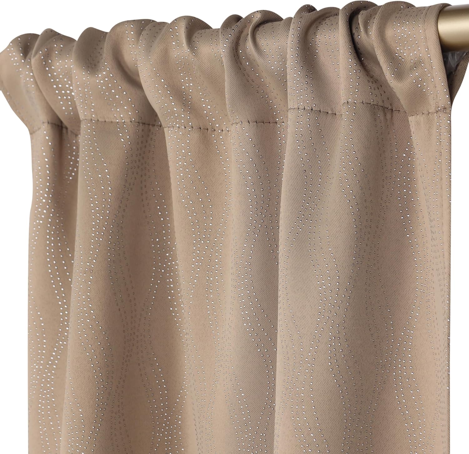 Superior Blackout Curtains Set of 2 Panels 42x84 Tan