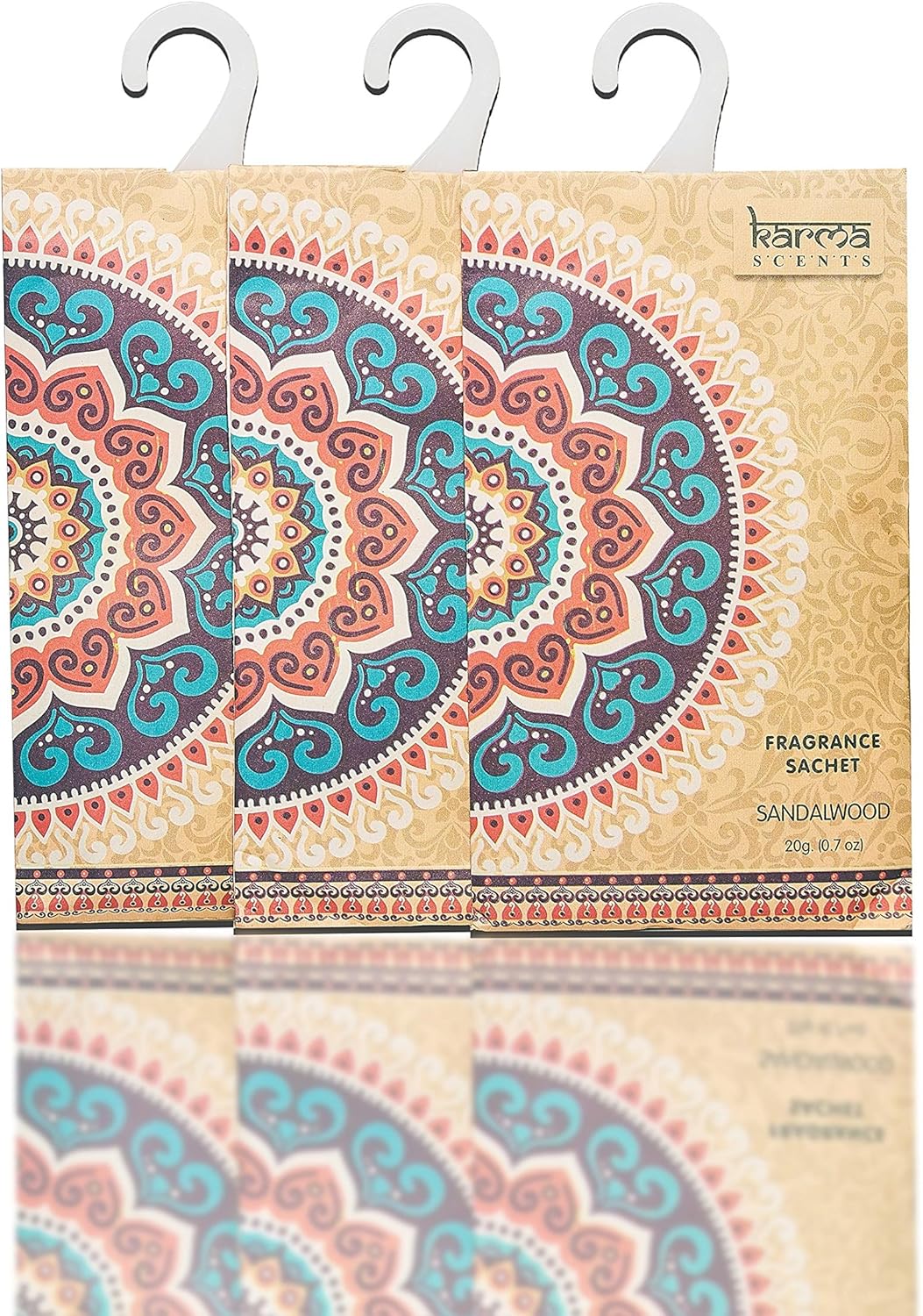 Karma Scents Premium Sandalwood Sachets for Home and Car