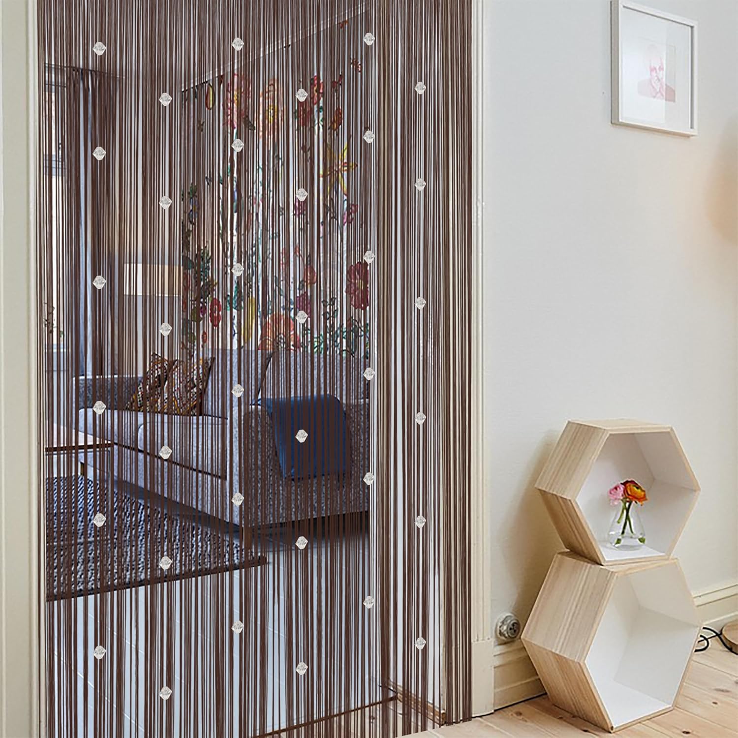 Beaded String Curtains for Boho Doorway Decor