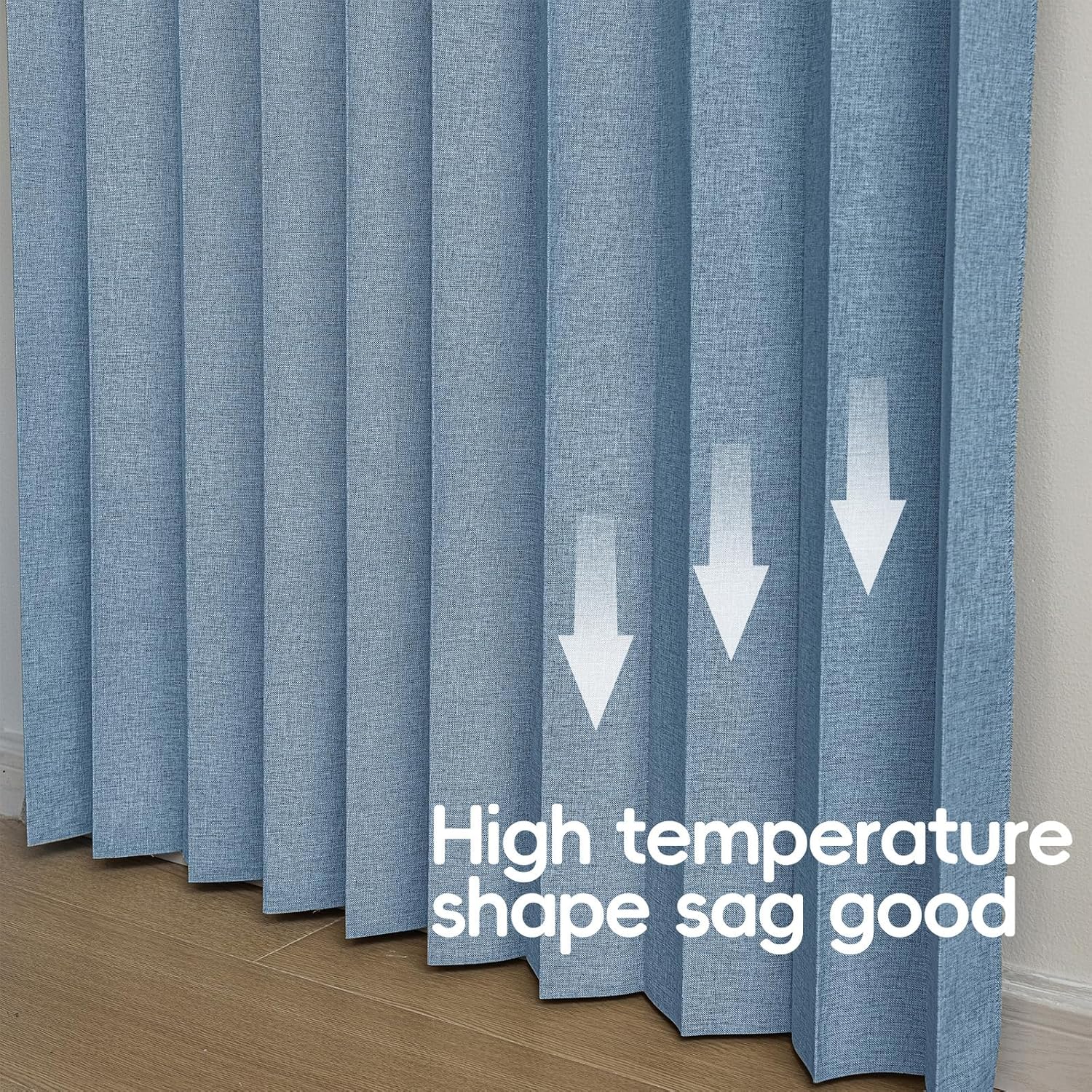 Jilron Blackout Fabric Door Curtain with Magnetic Closure