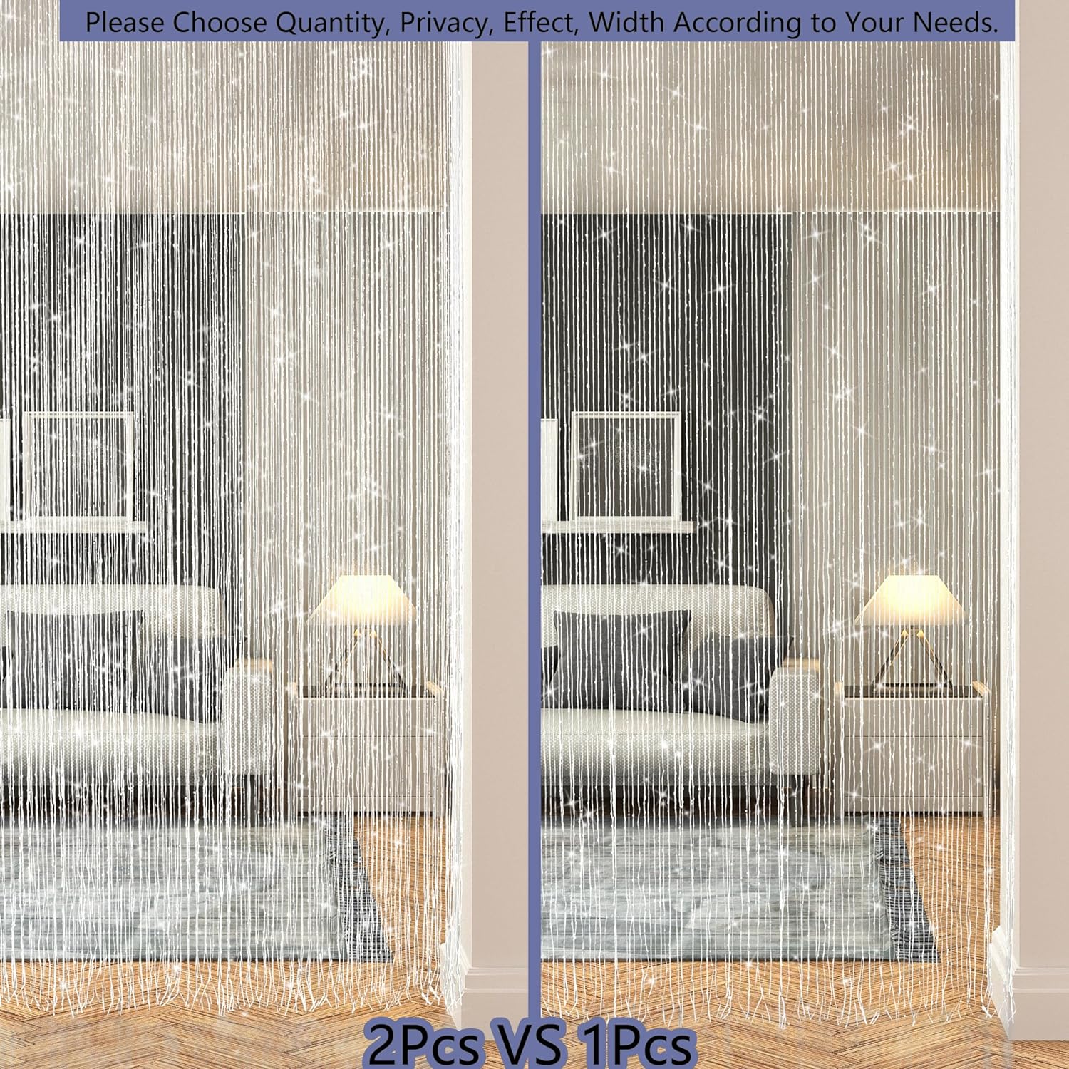 Glitter Beaded Curtains for Doorways and Windows