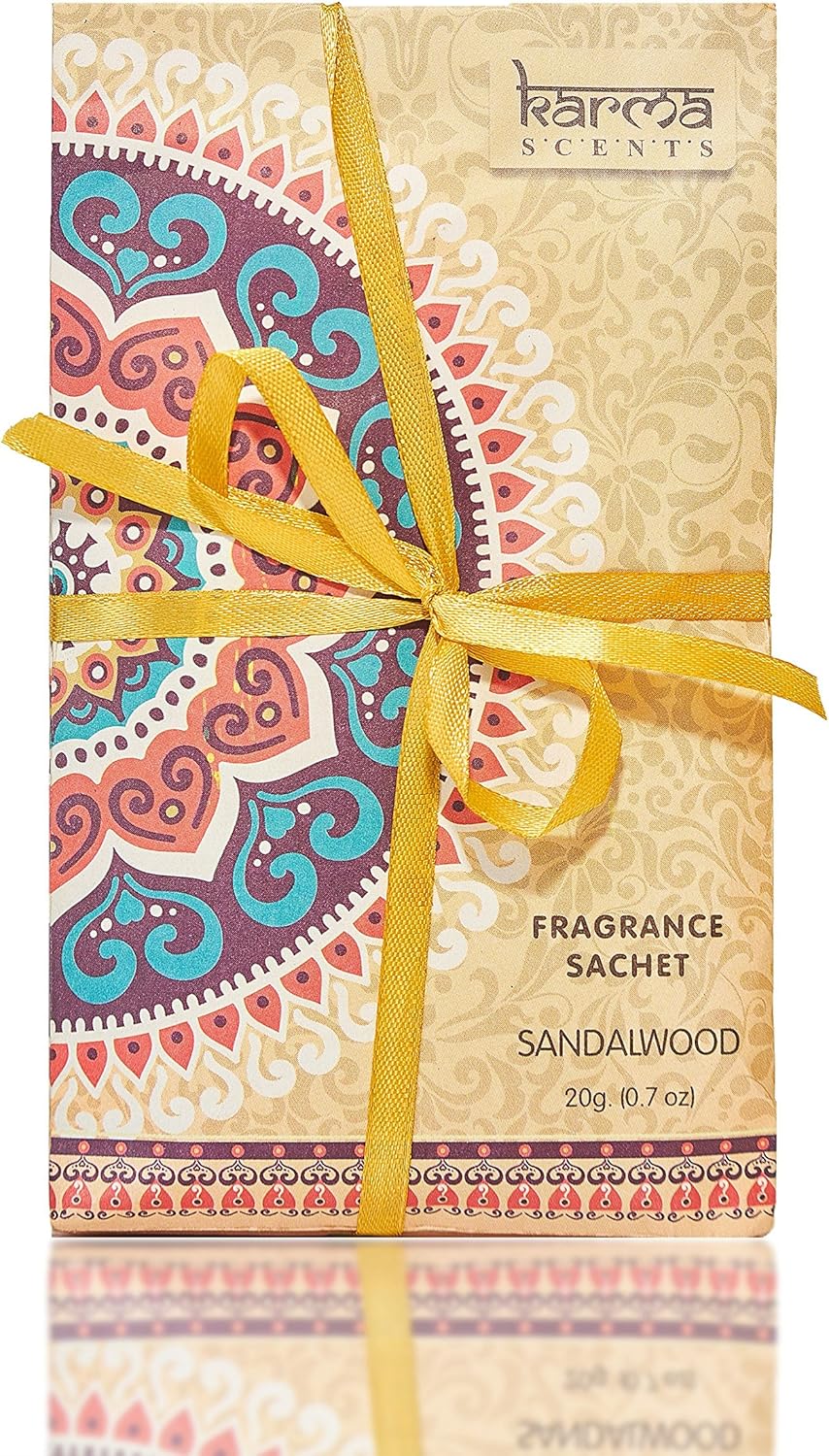 Karma Scents Premium Sandalwood Sachets for Home and Car